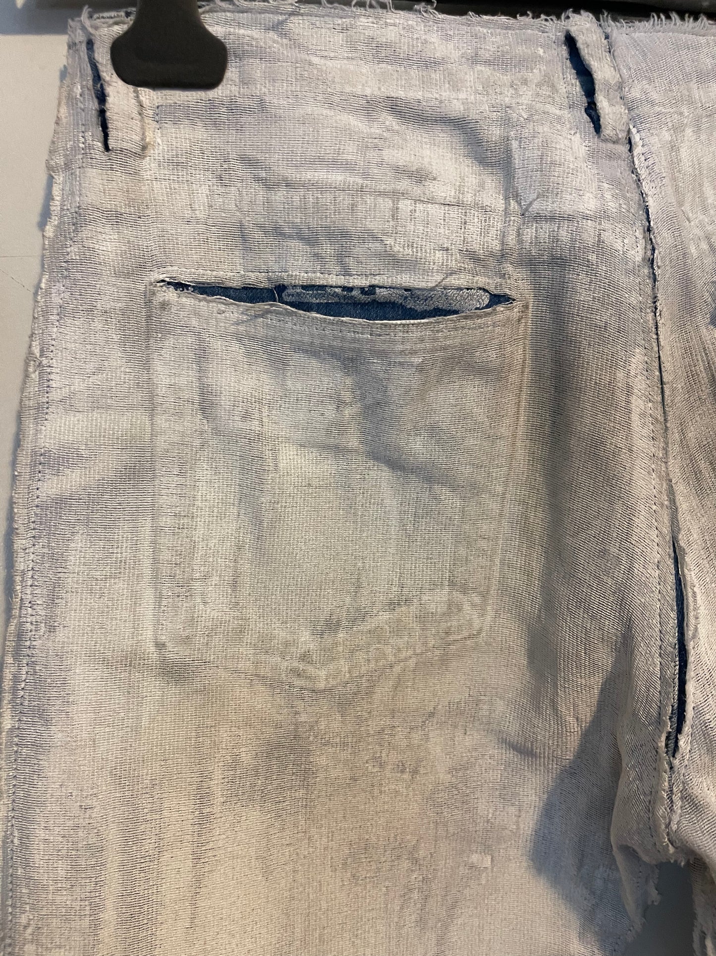 Maison Margiela two layered 2016 painted denim