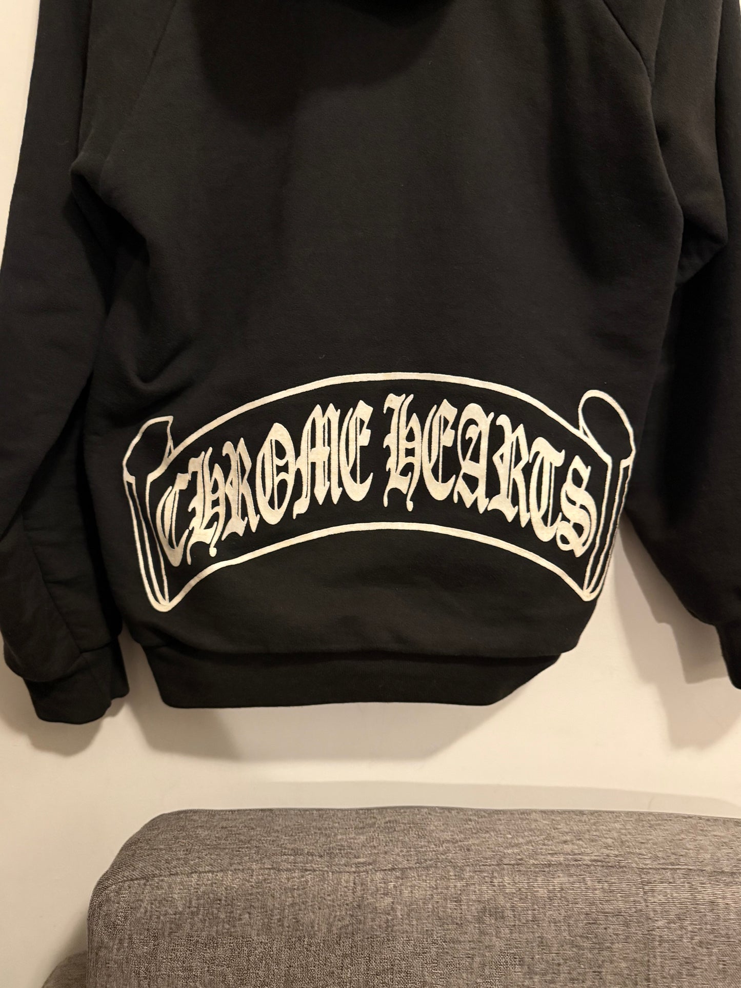 Chrome hearts thermal vintage scroll hoodie
