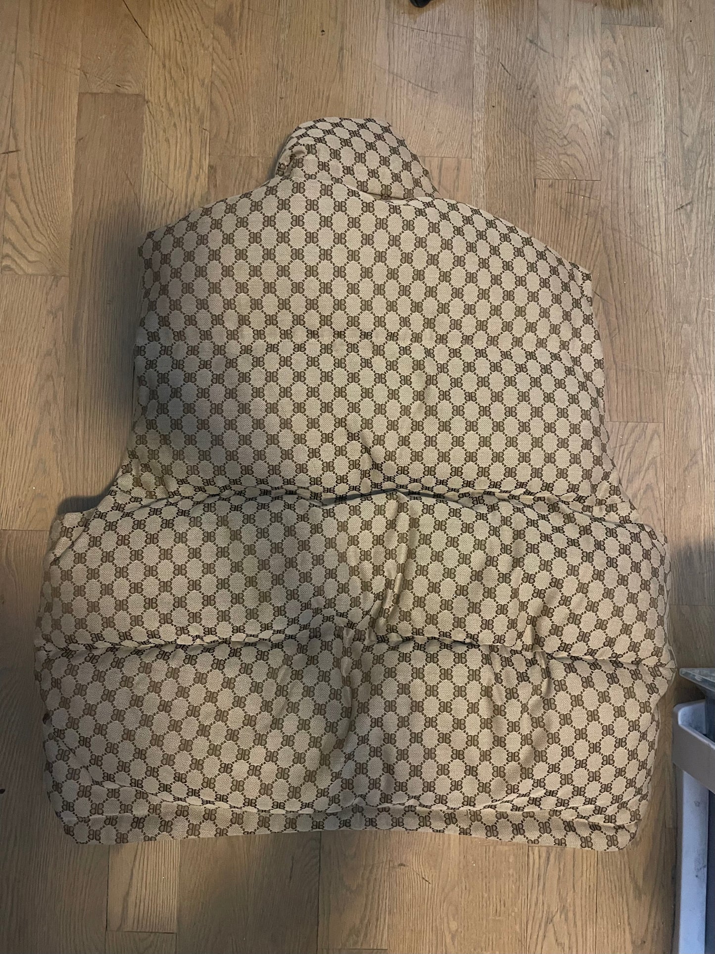 Balenciaga x Gucci c shape hacker puffer vest