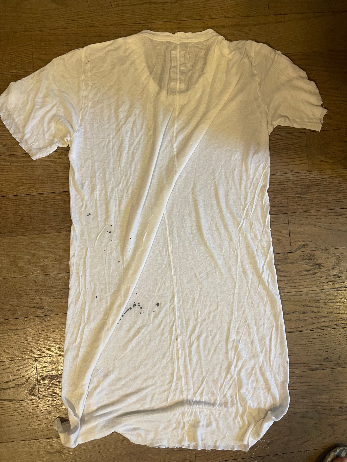 Rick Owens faun SS15 elongated sheer shirt
