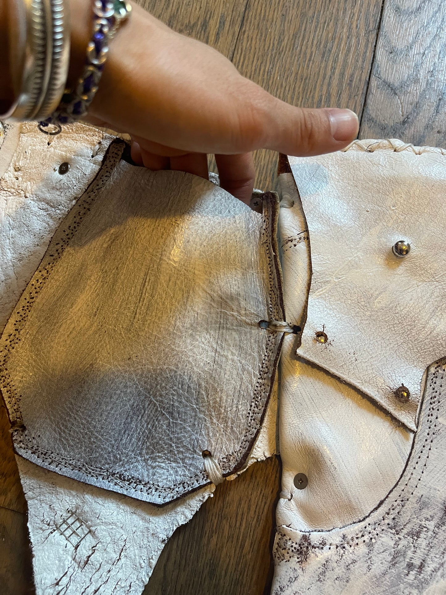 Kmrii white pouch waist bag