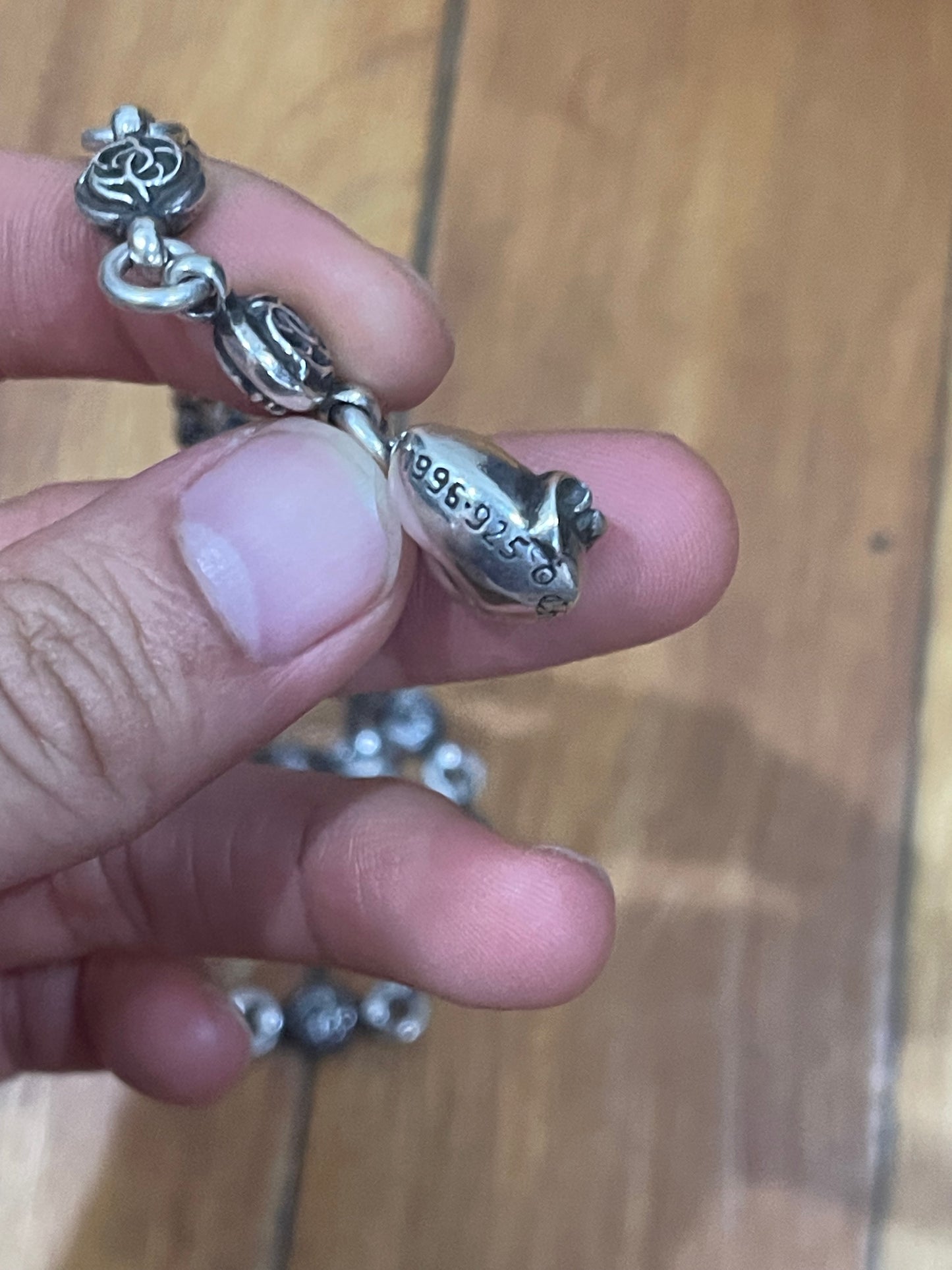 Chrome hearts Celtic ball heart pendant necklace