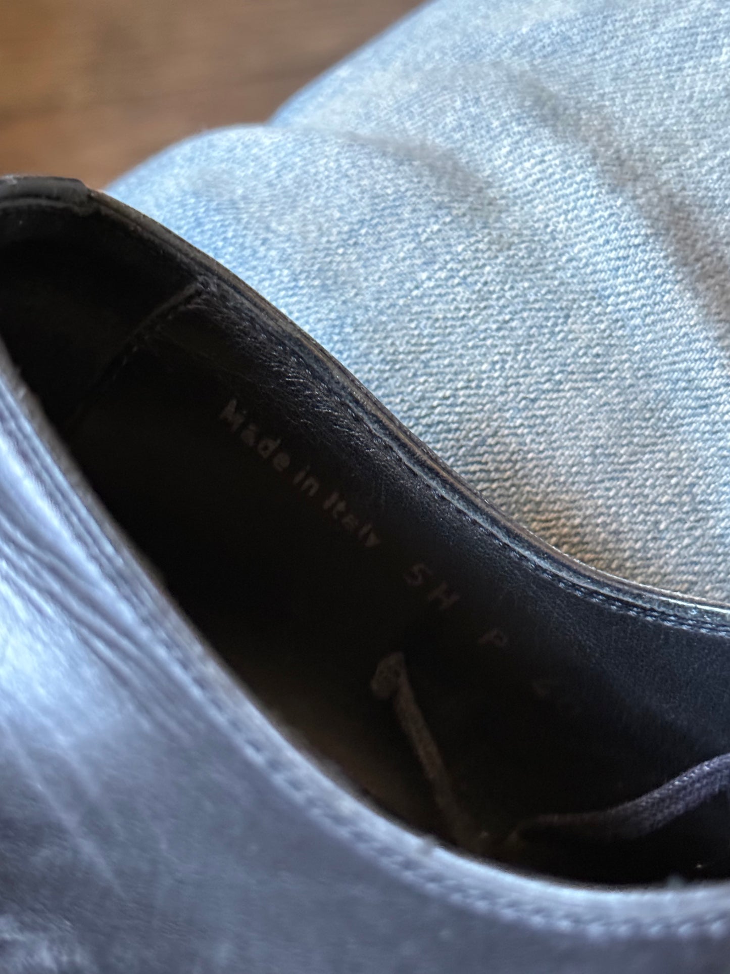 Dior Homme 05AW pony hair derby
