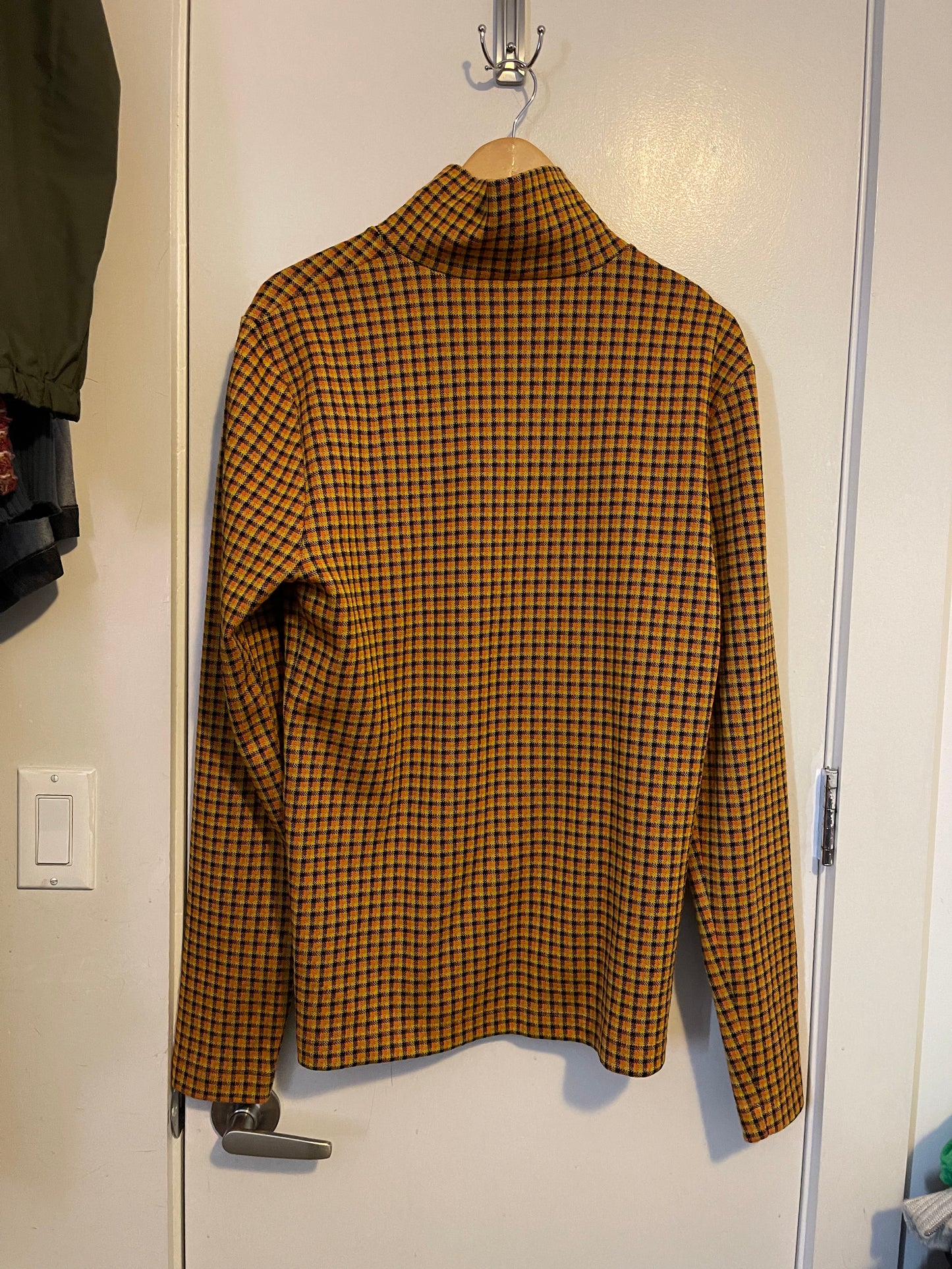 Calvin Klein 205W39Nyc plaid turtleneck long sleeve