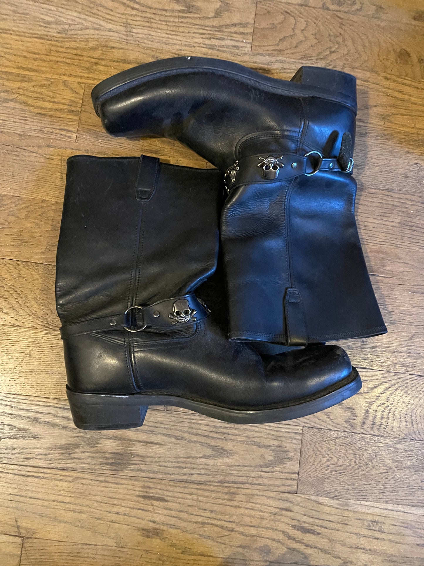 Vintage skull boots