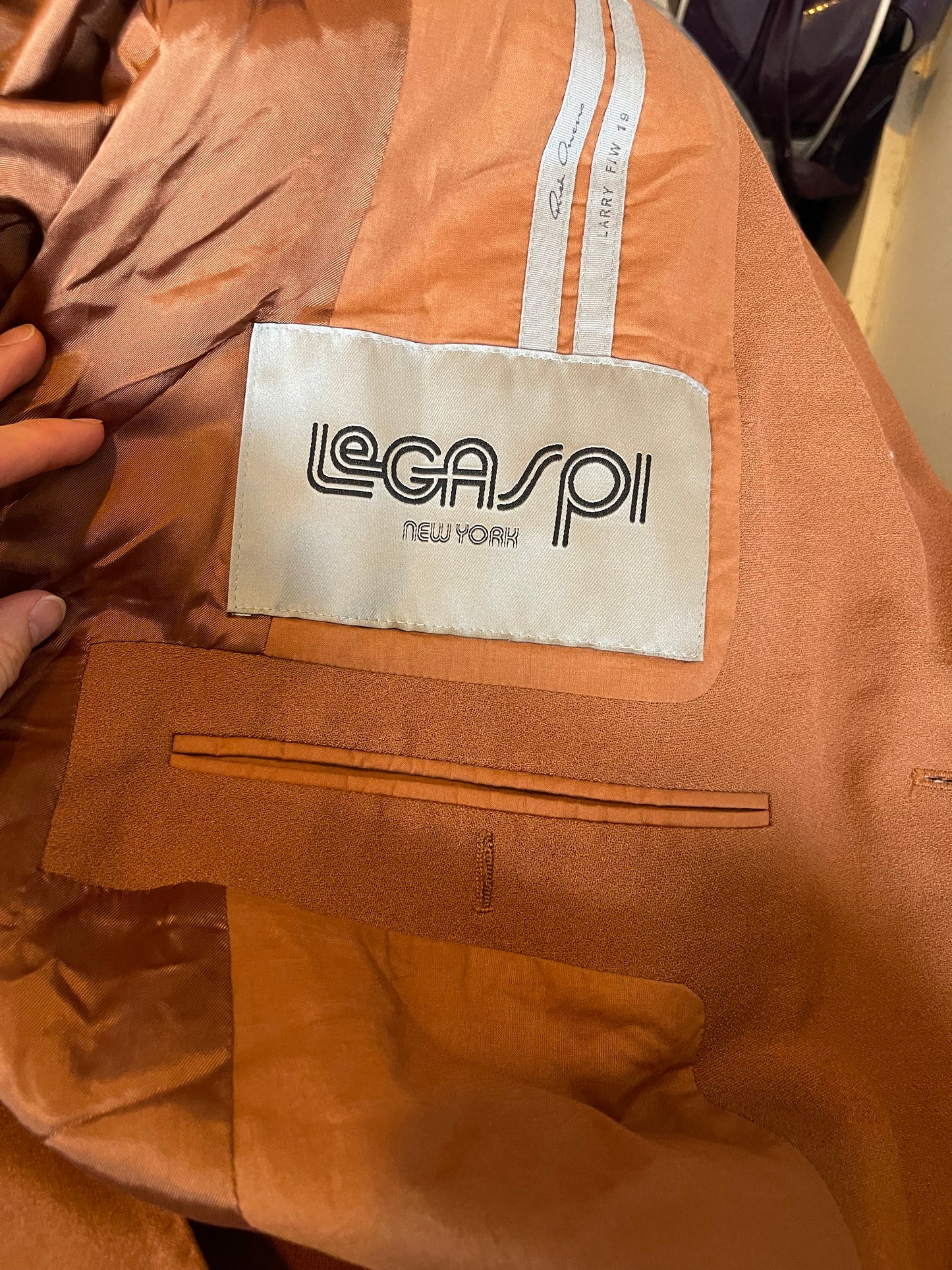 Rick Owens AW19 Larry rust neue coat