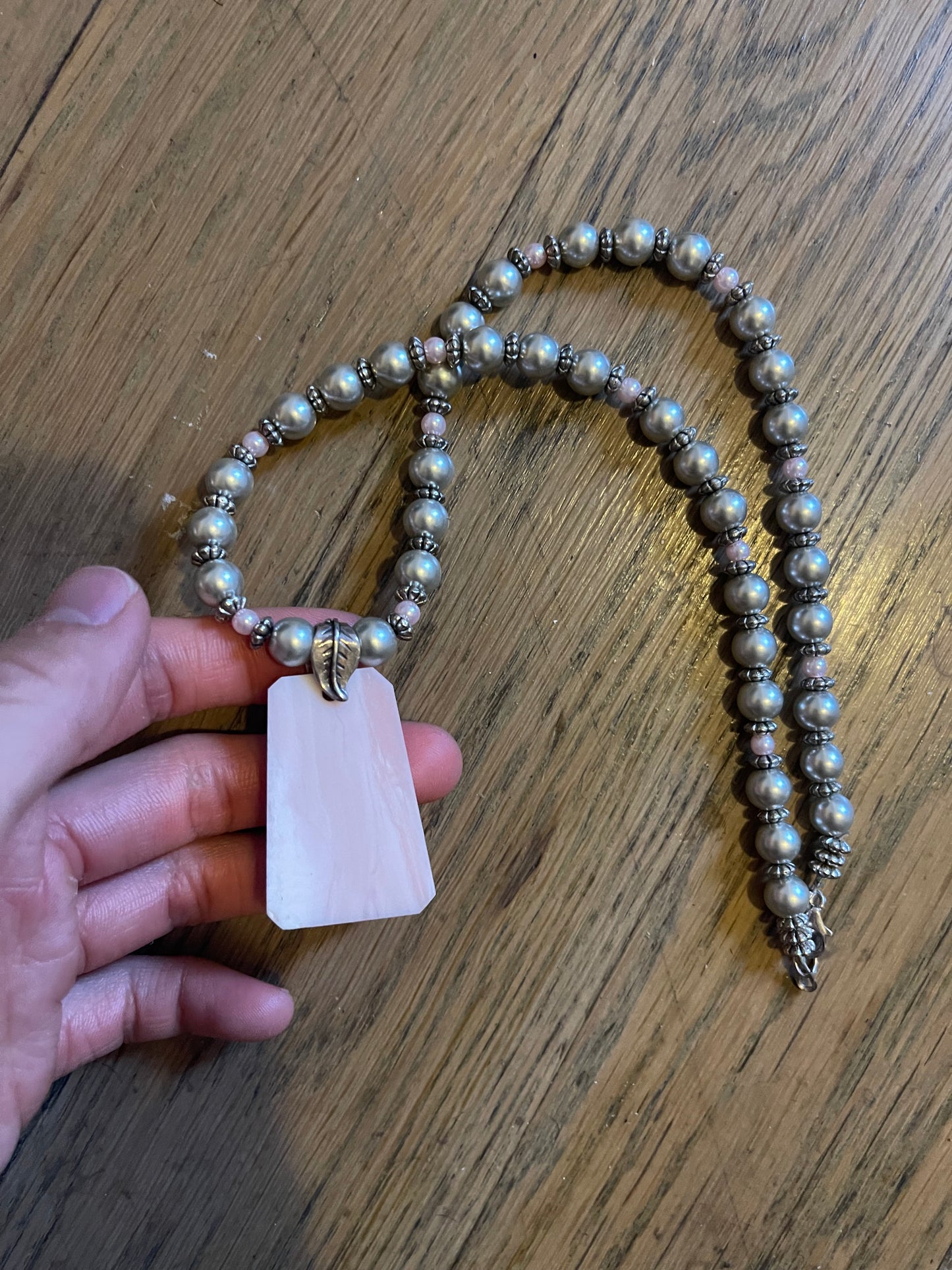 Gem beaded necklace