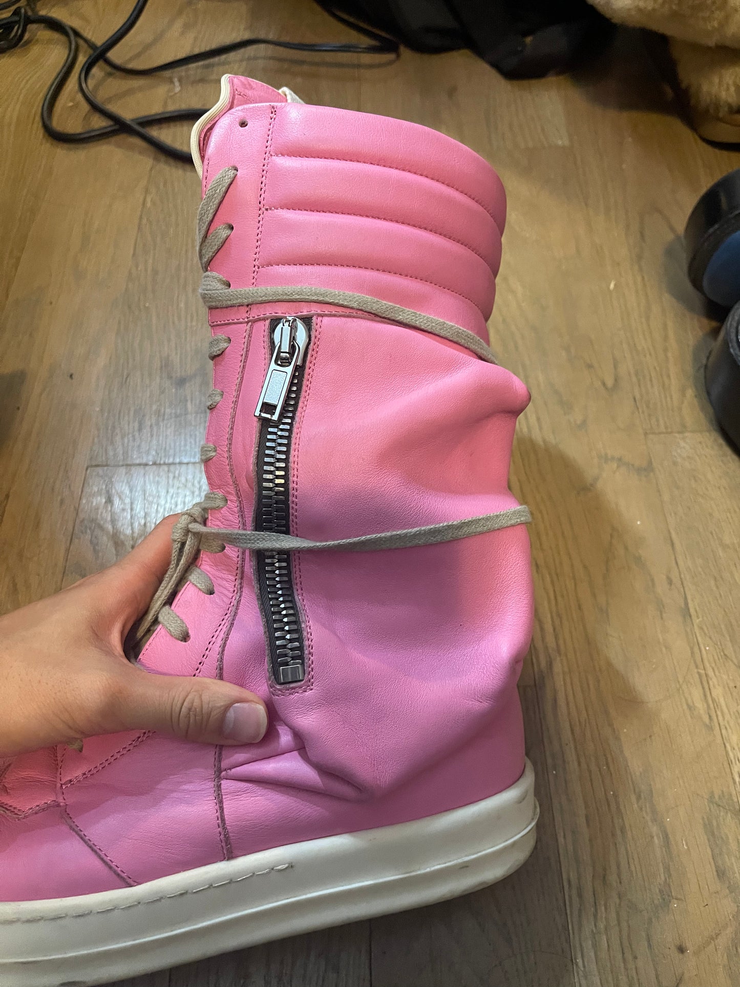 Rick Owens pop pink cargobasket size 42