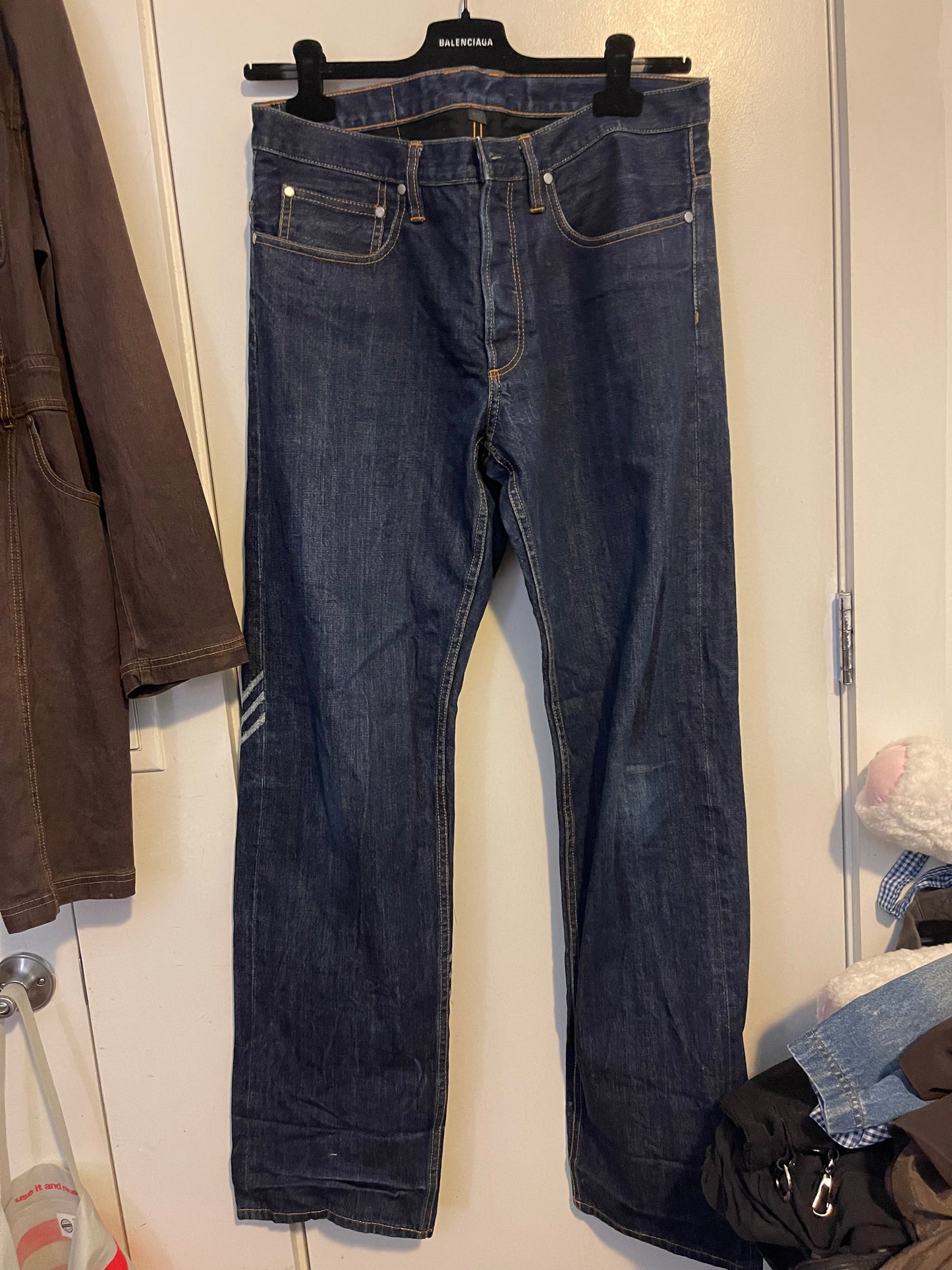 Y3 Yohji yamamoto 2008 striped denims