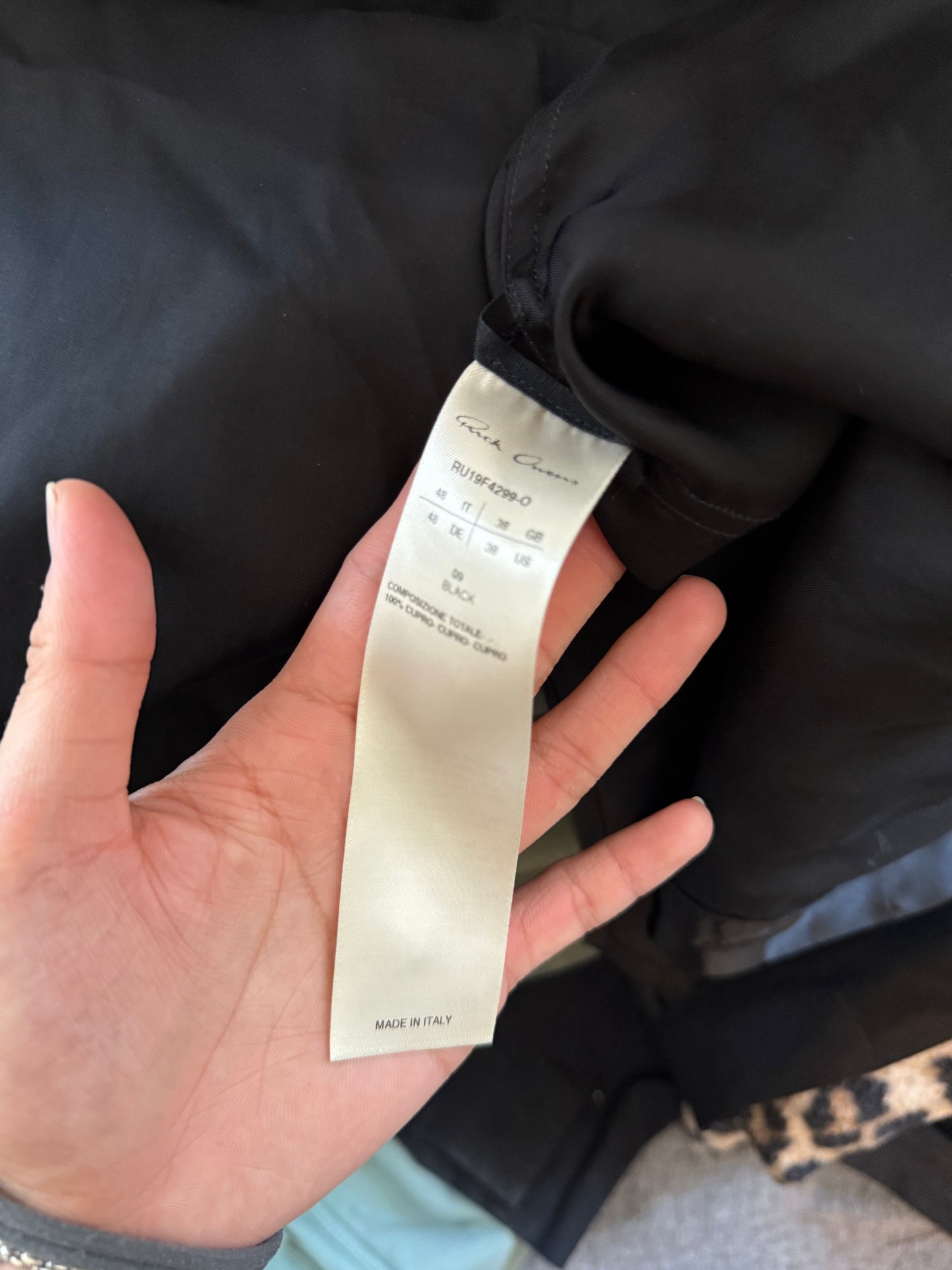 Rick Owens AW19 Larry viscose shirt