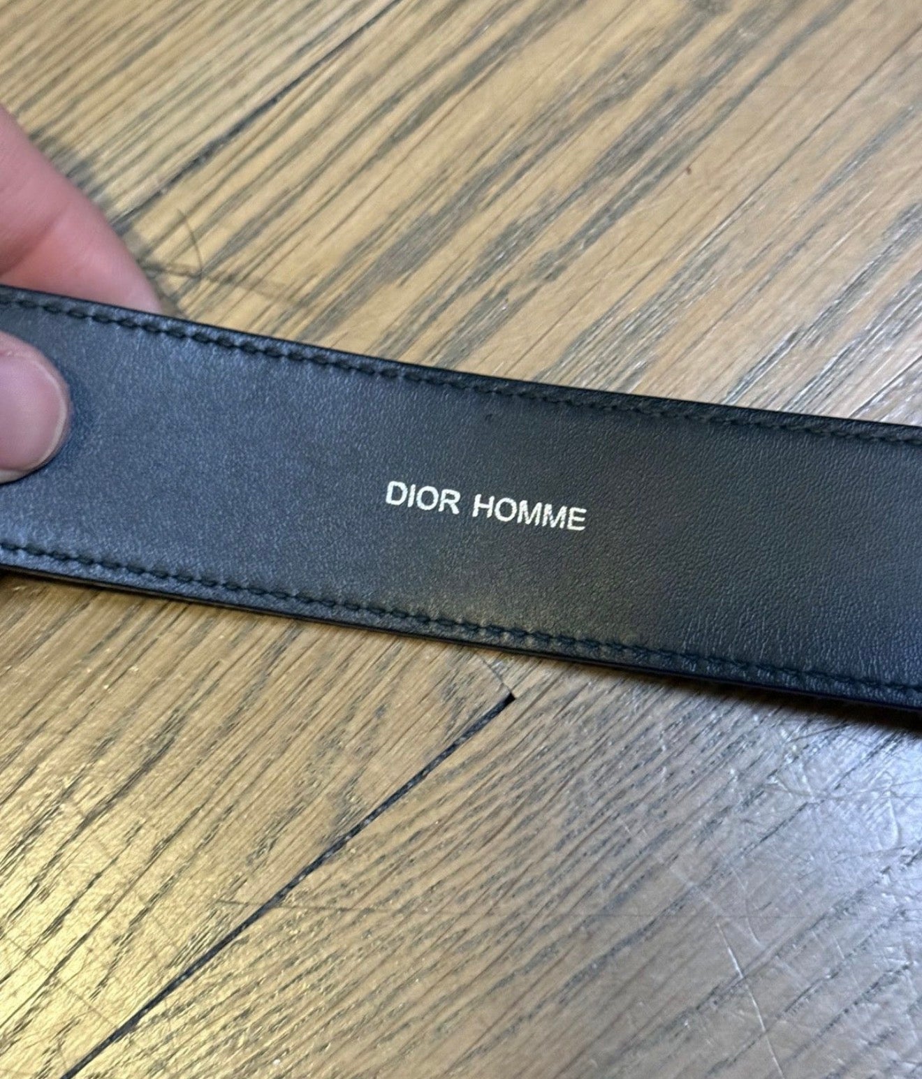 Dior Homme suede belt