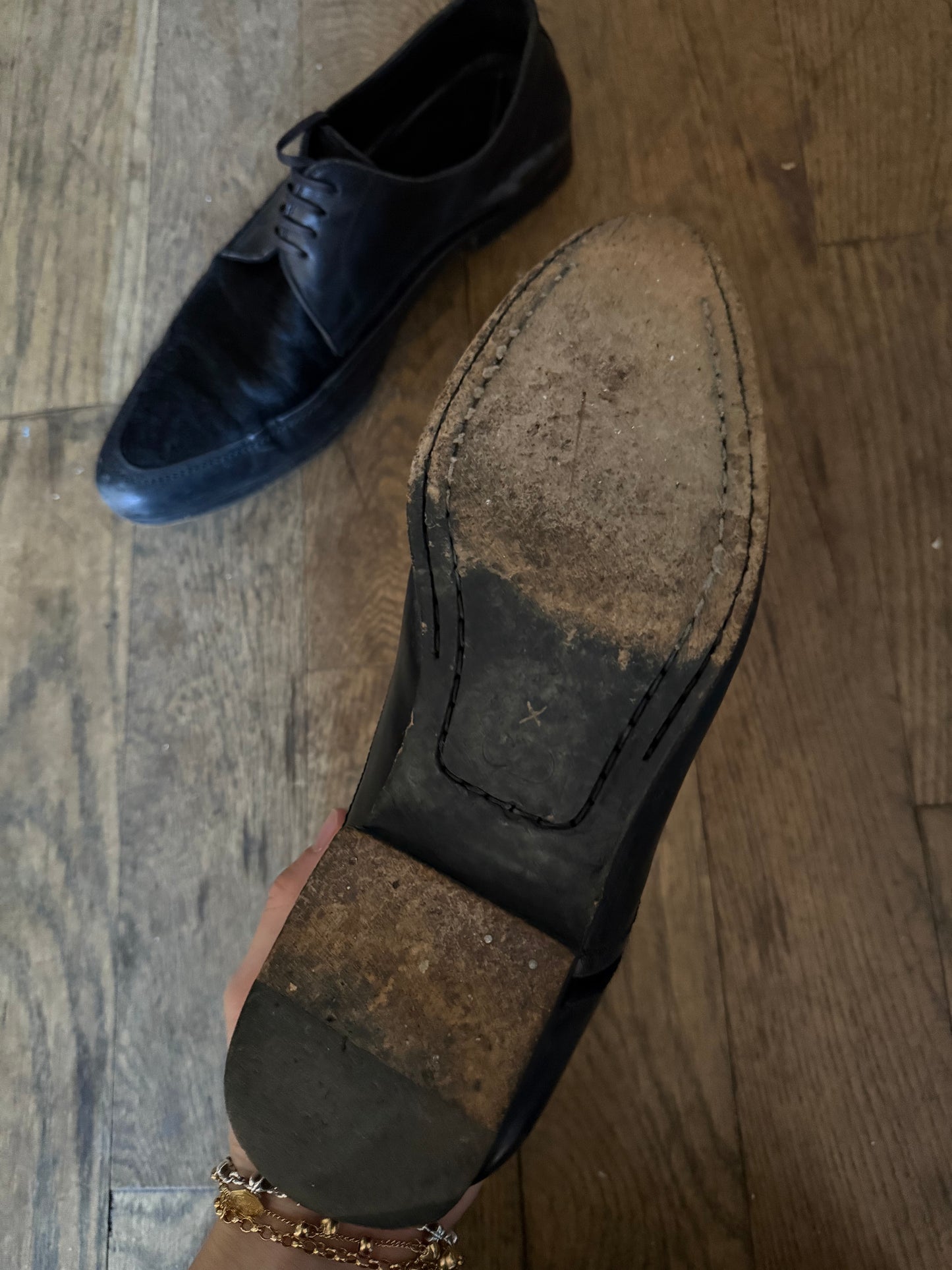 Dior Homme 05AW pony hair derby