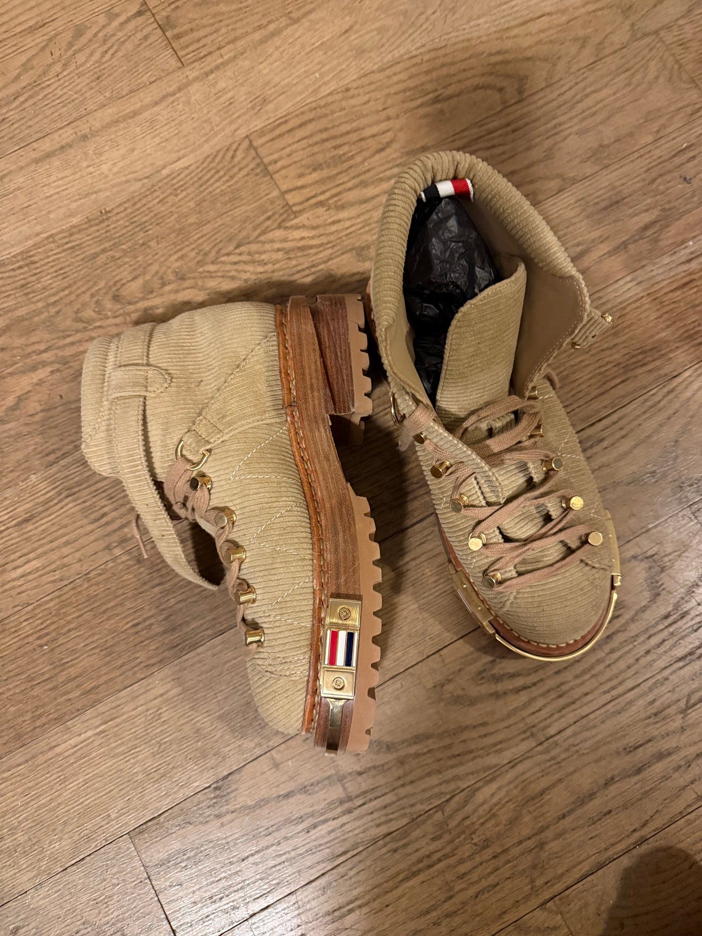 Thom Browne Corduroy ski boots