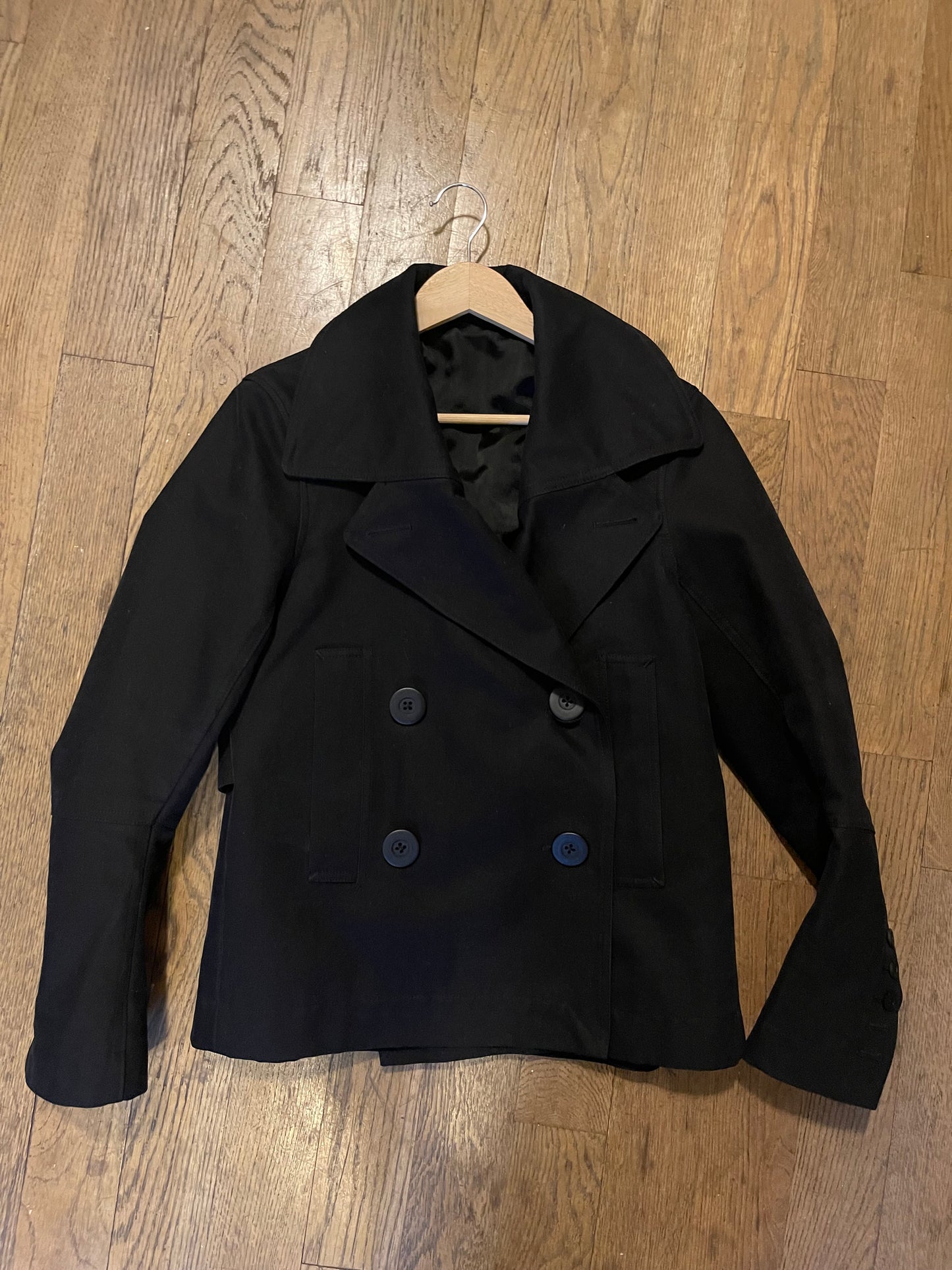 Rick Owens AW16 mastodon moleskin cropped trench coat