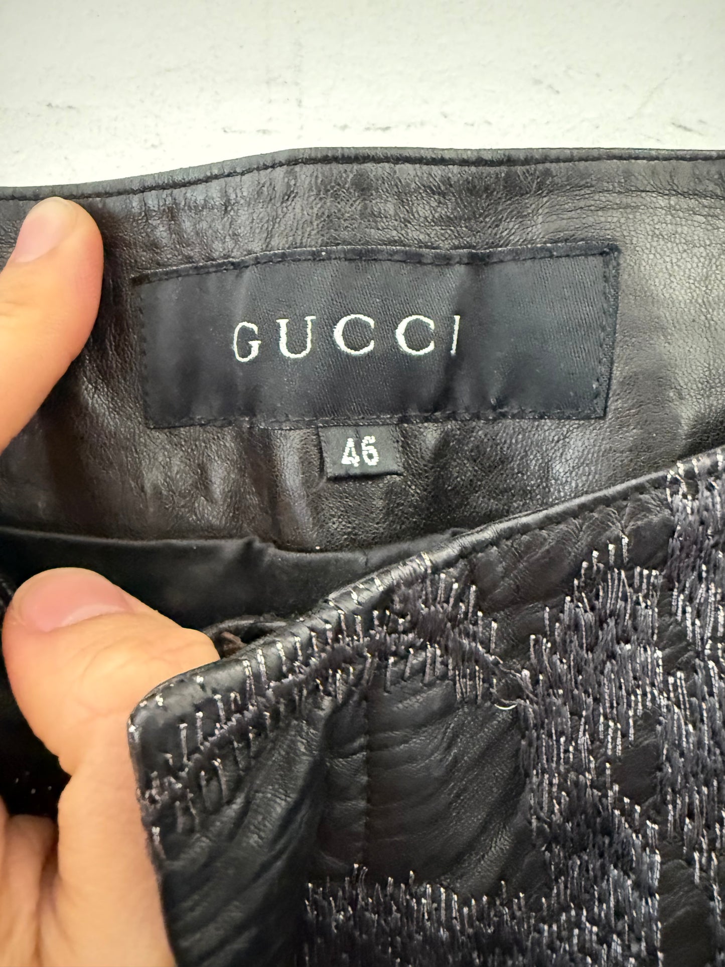 Gucci ss00 embroidered pants