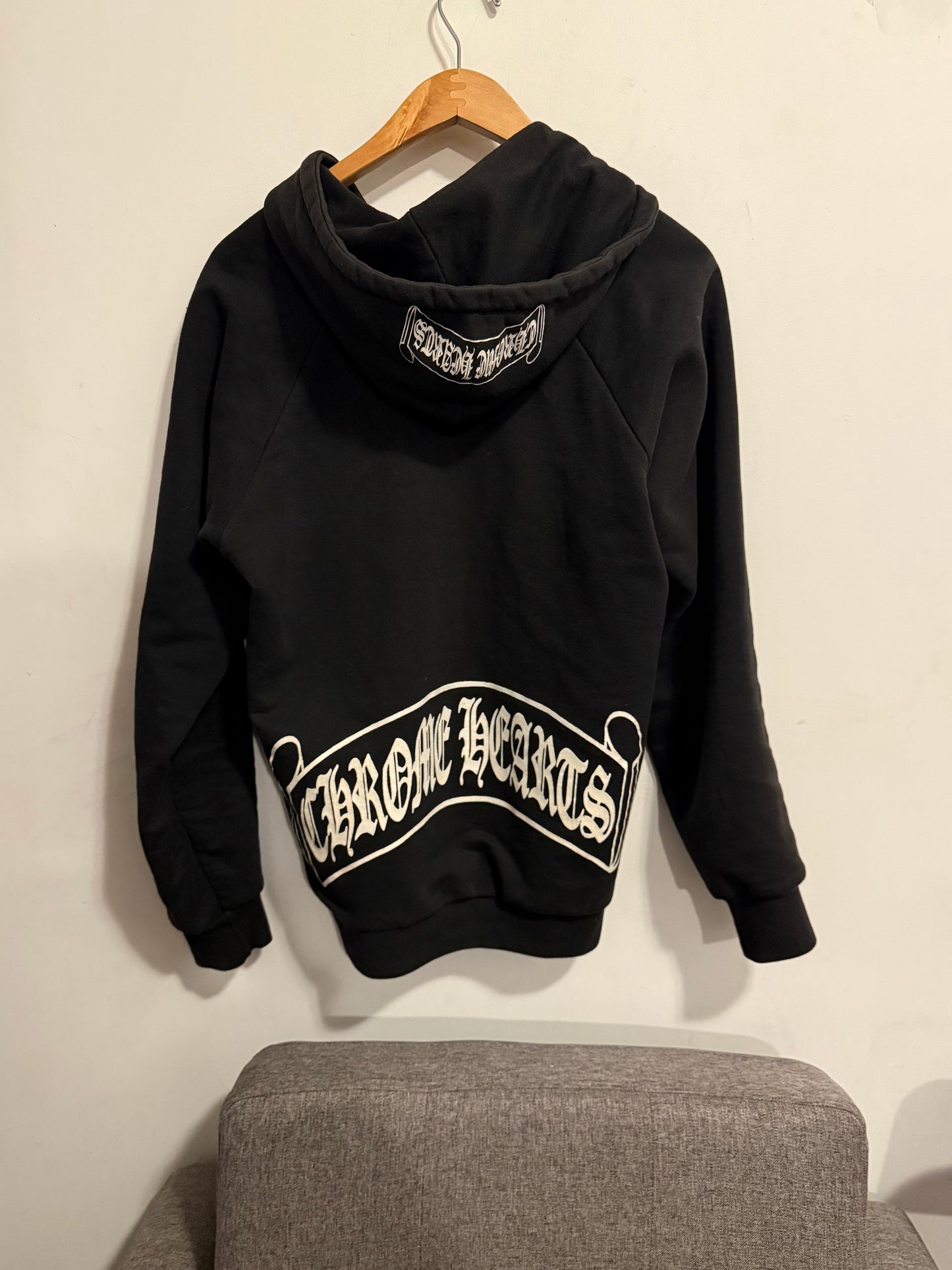 Chrome hearts thermal vintage scroll hoodie