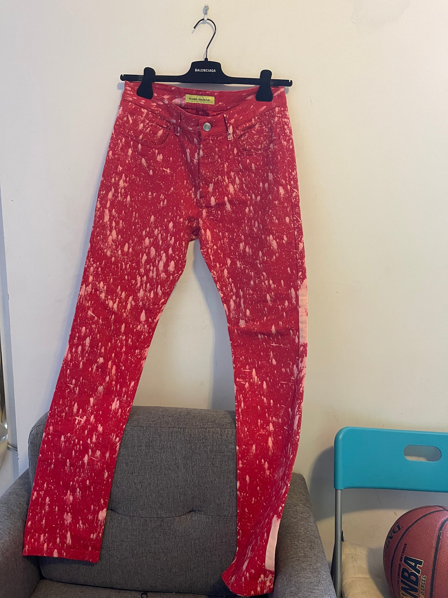 Raf Simons aw14 sterling ruby bleached pants