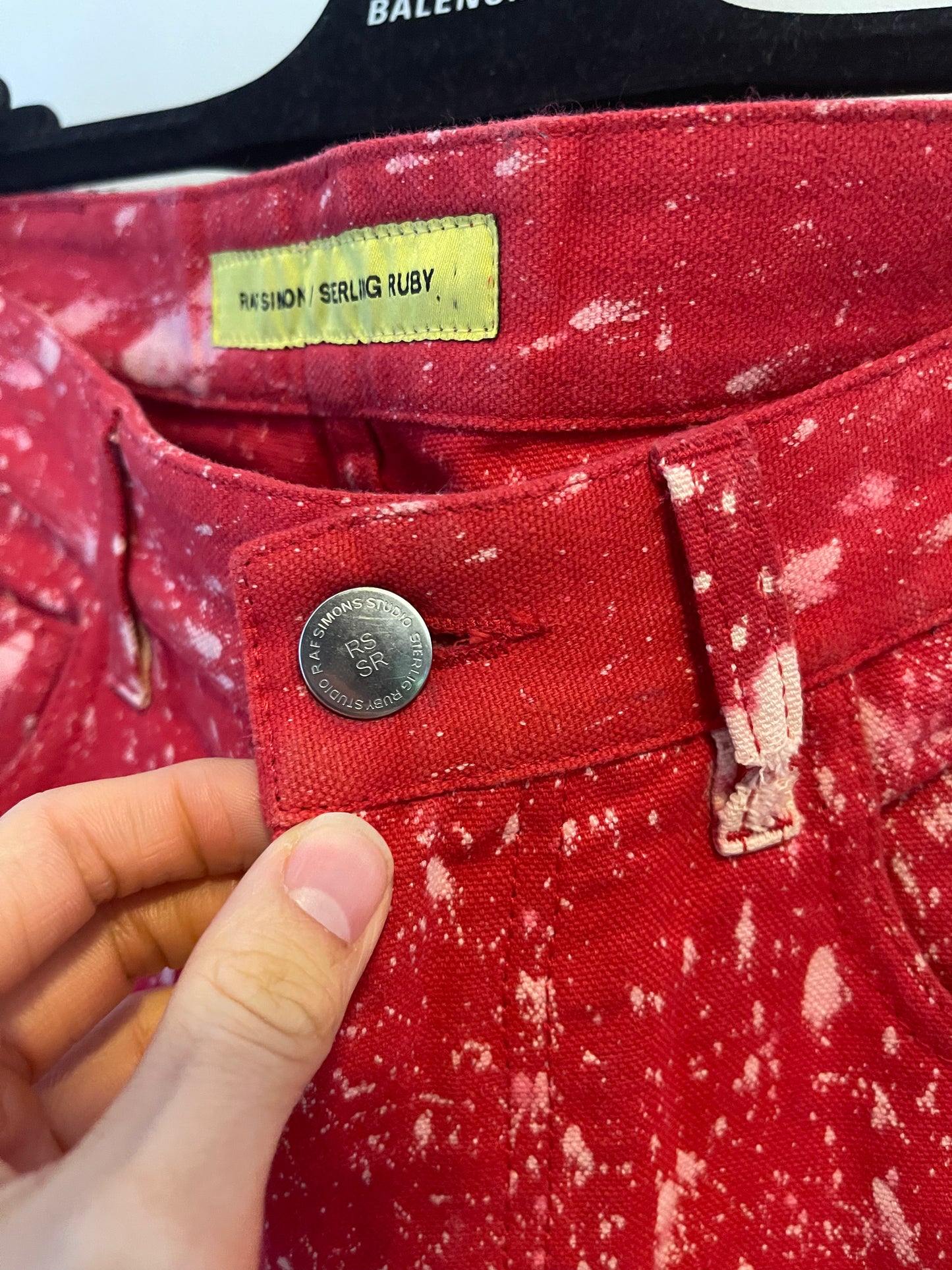 Raf Simons aw14 sterling ruby bleached pants