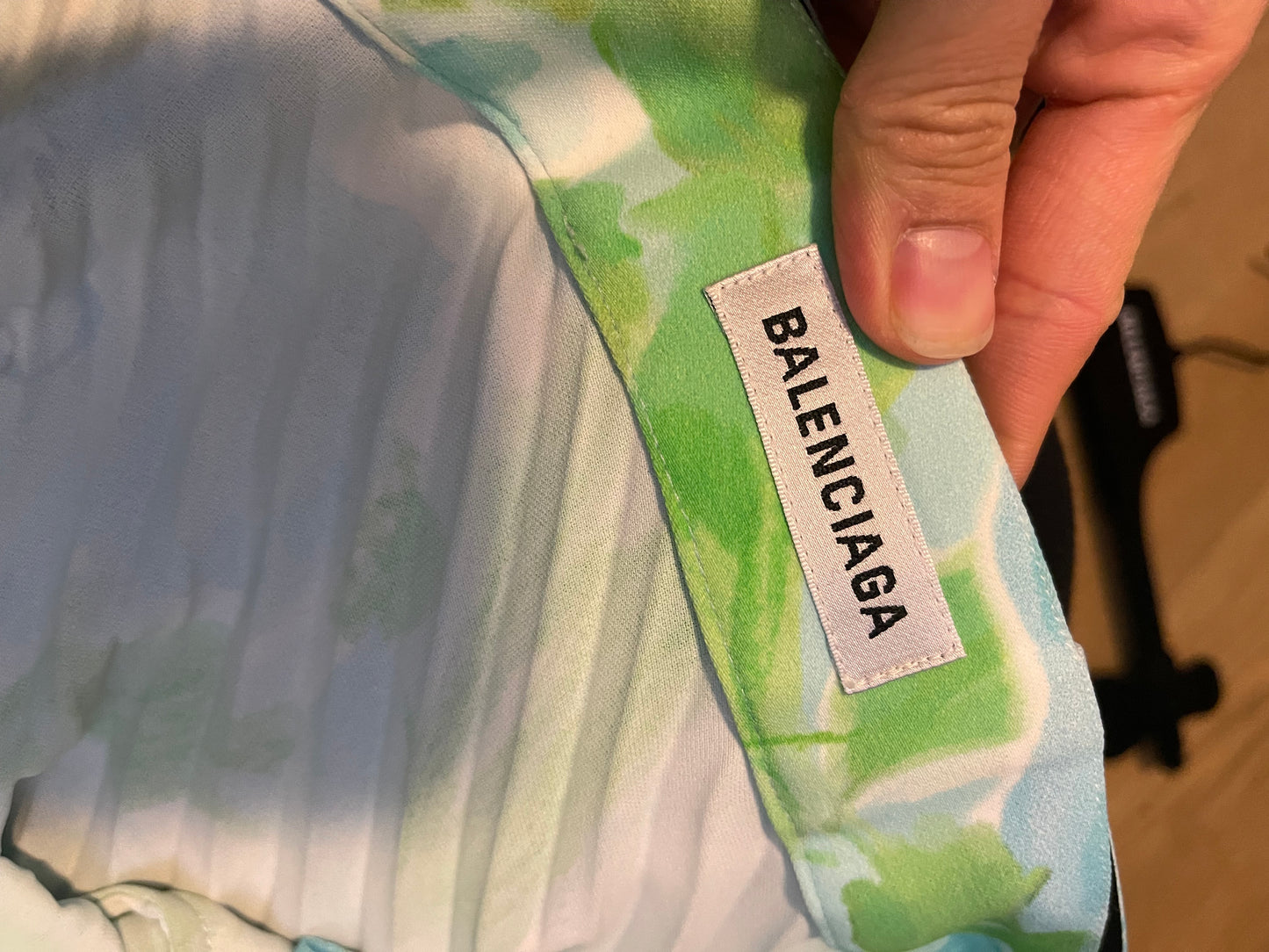 Balenciaga SS19 dynasty pleated skirt
