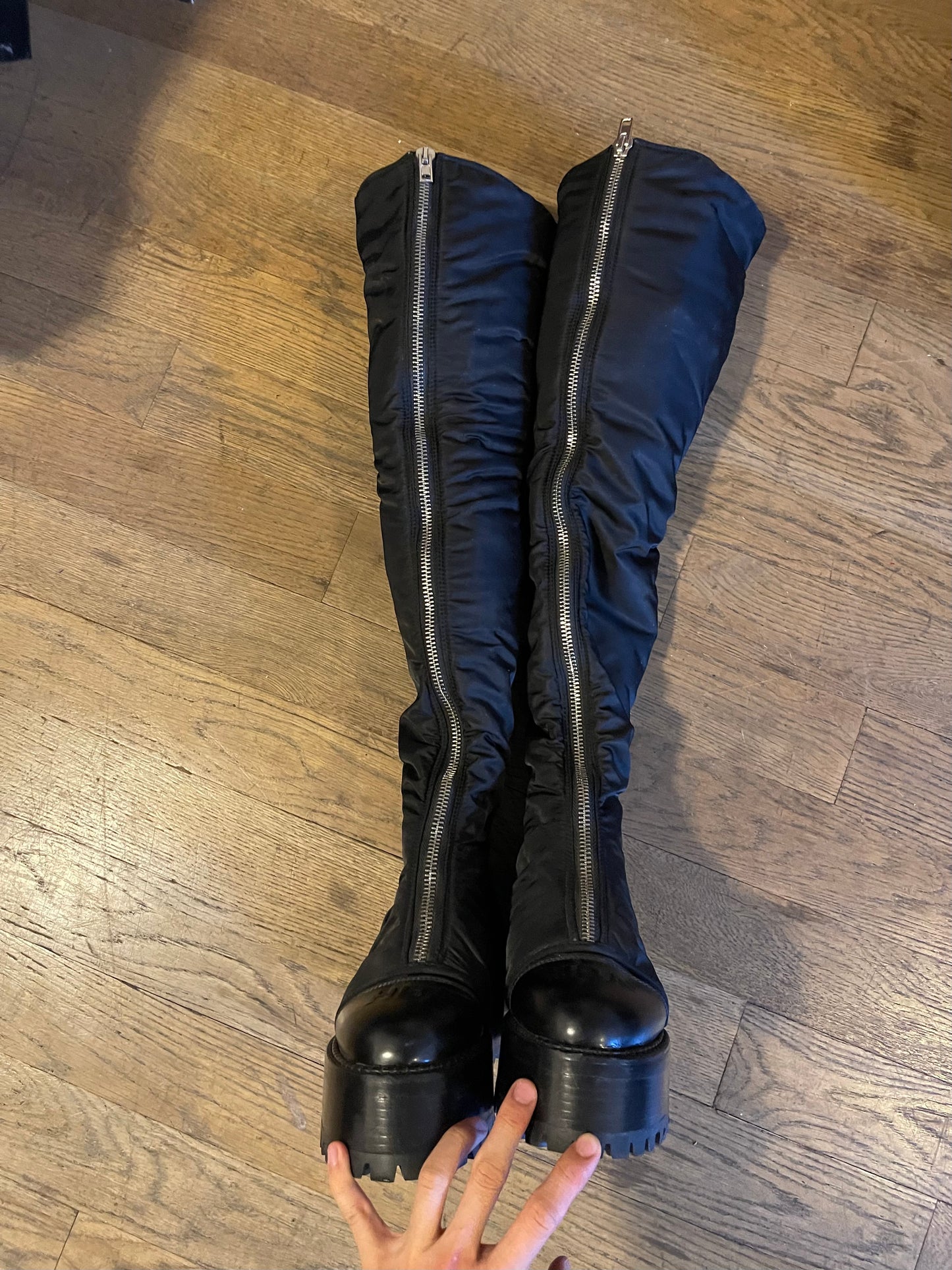 Hood by air thigh high centaur boots
