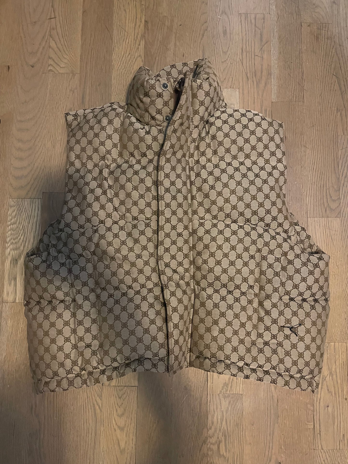 Balenciaga x Gucci c shape hacker puffer vest
