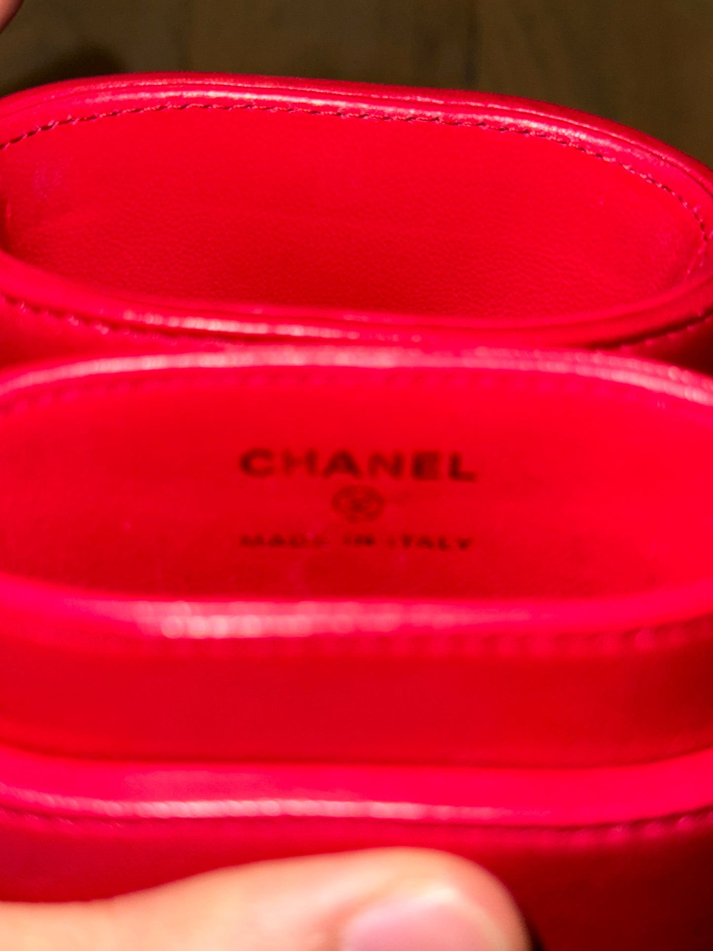 Chanel Mattelesse all over chain phone holder bag