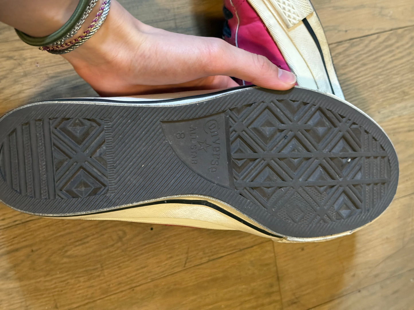 Converse made in the US pink sneakers