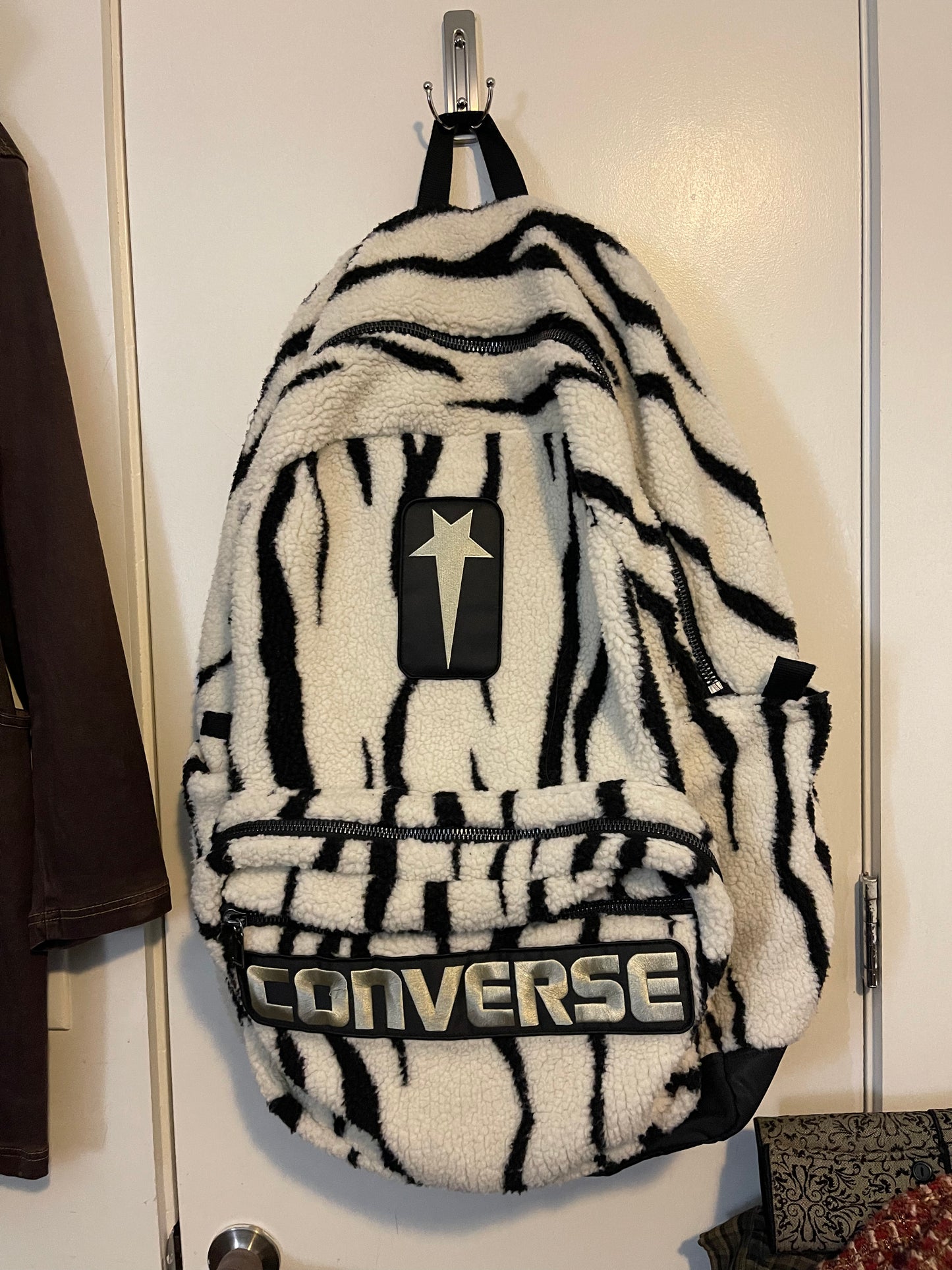 Rick Owens drkshdow oversized zebra backpack