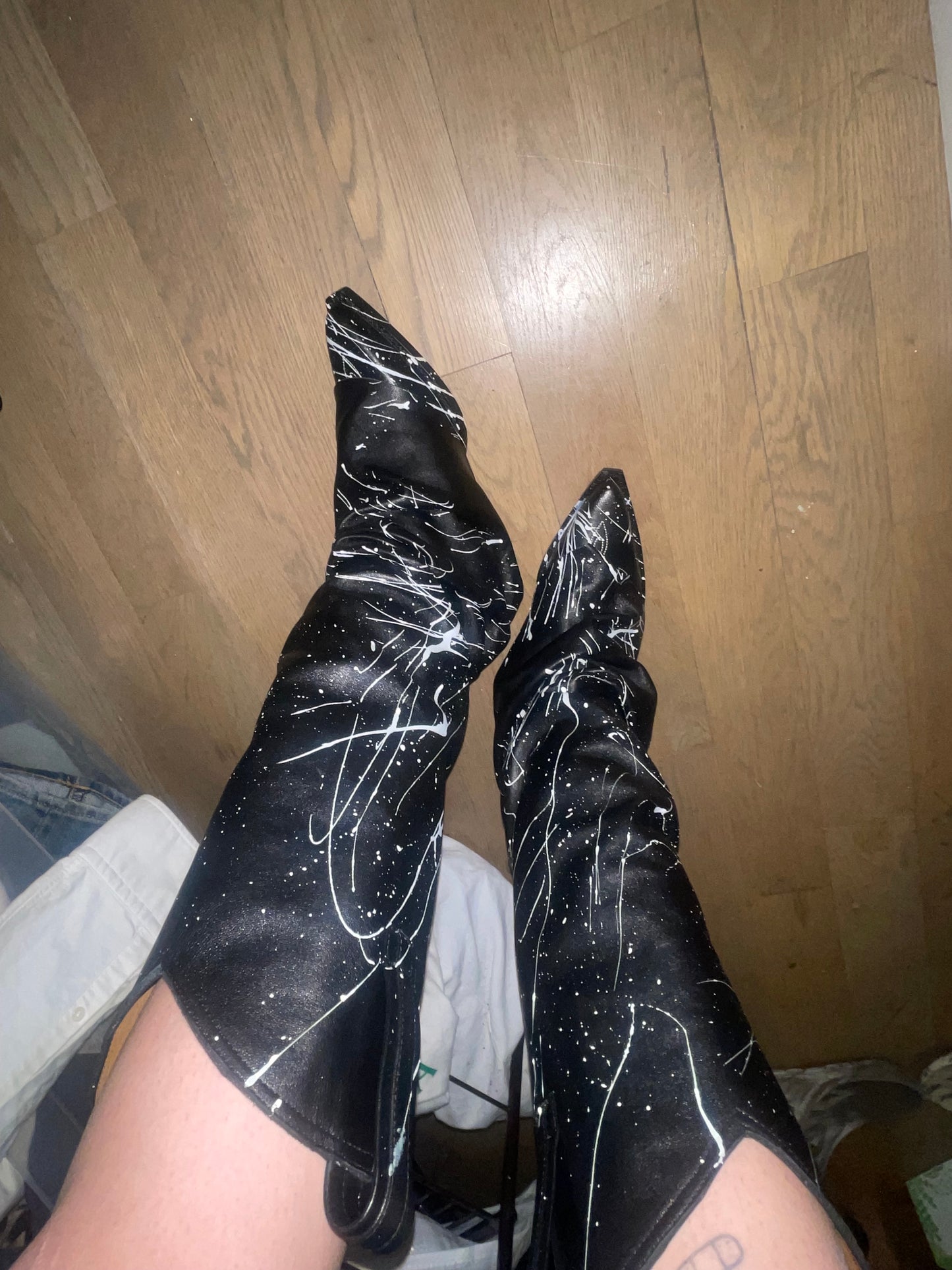 R13 sleeve cowboy boots