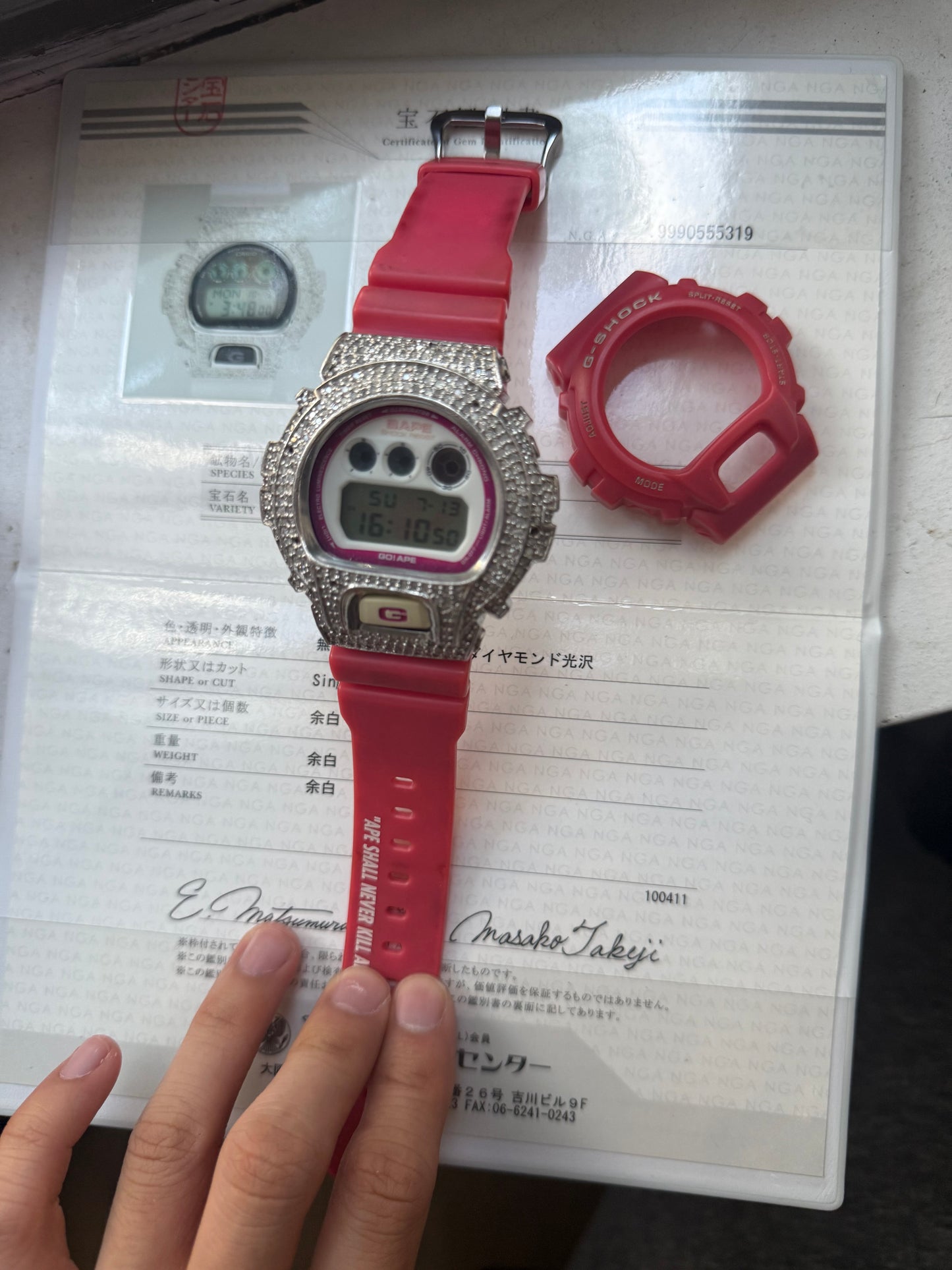 Bape diamond g shock