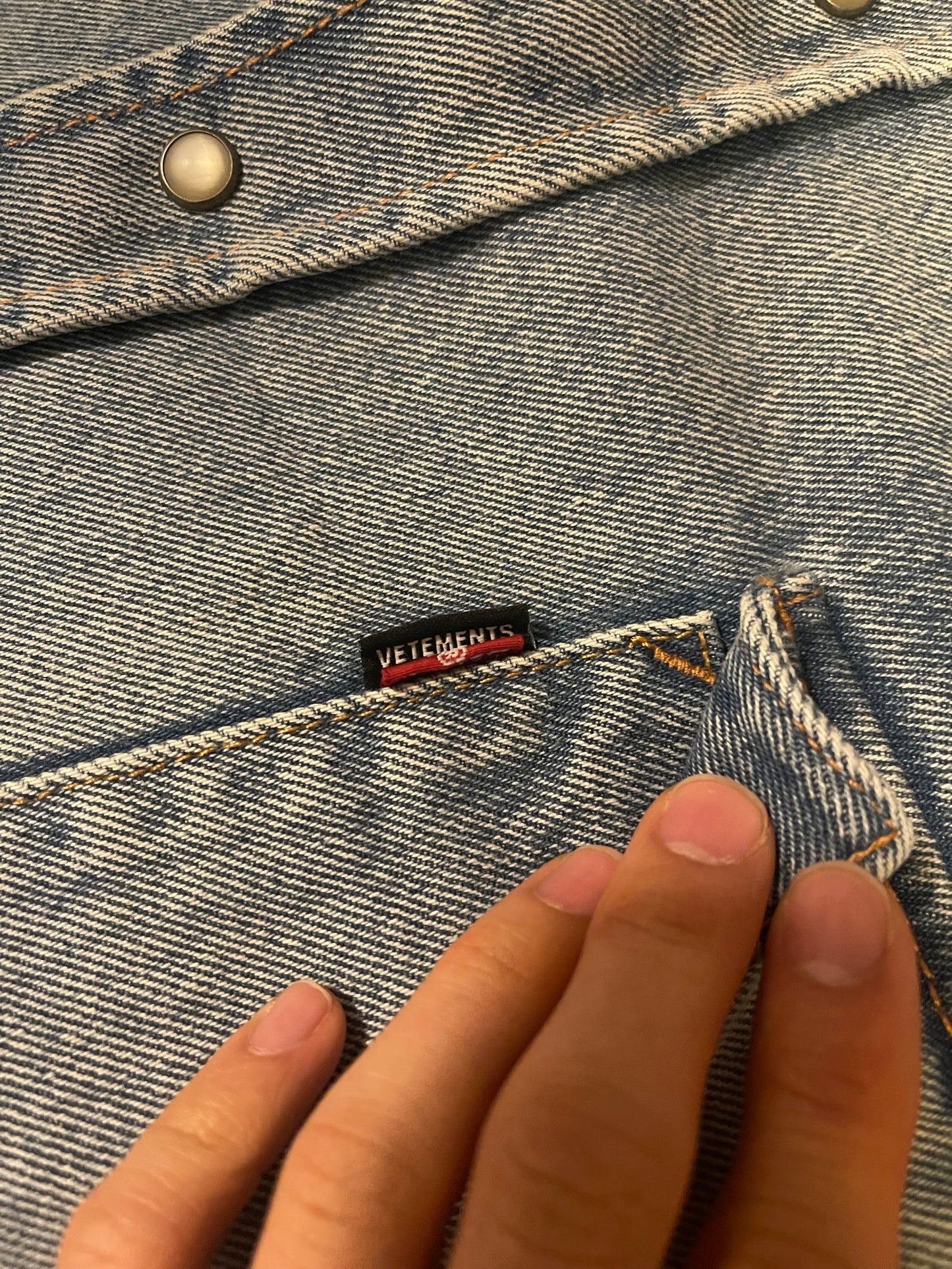 Vetements X Levi’s denim aw18 jacket