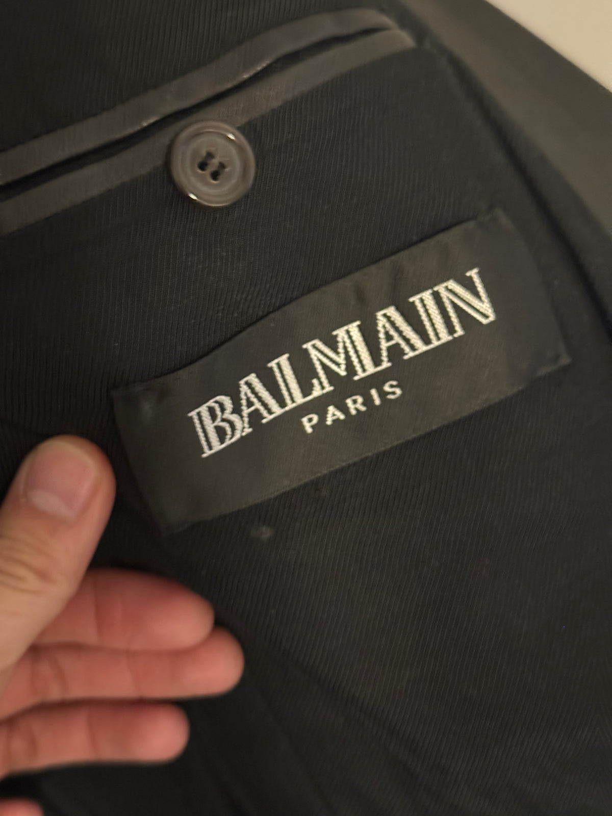 Balmain SS10 decarnin leather blazer