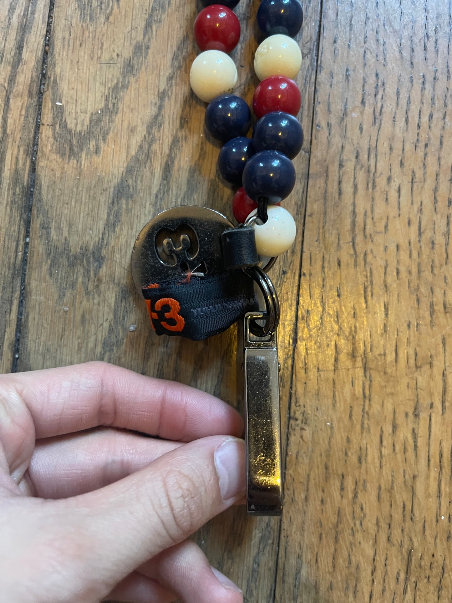 Y-3 Yohji yamamoto beaded lanyard