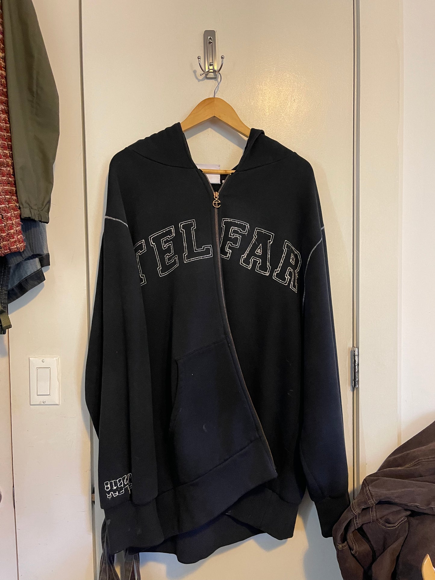 Telfar hoodie cap sample hoodie