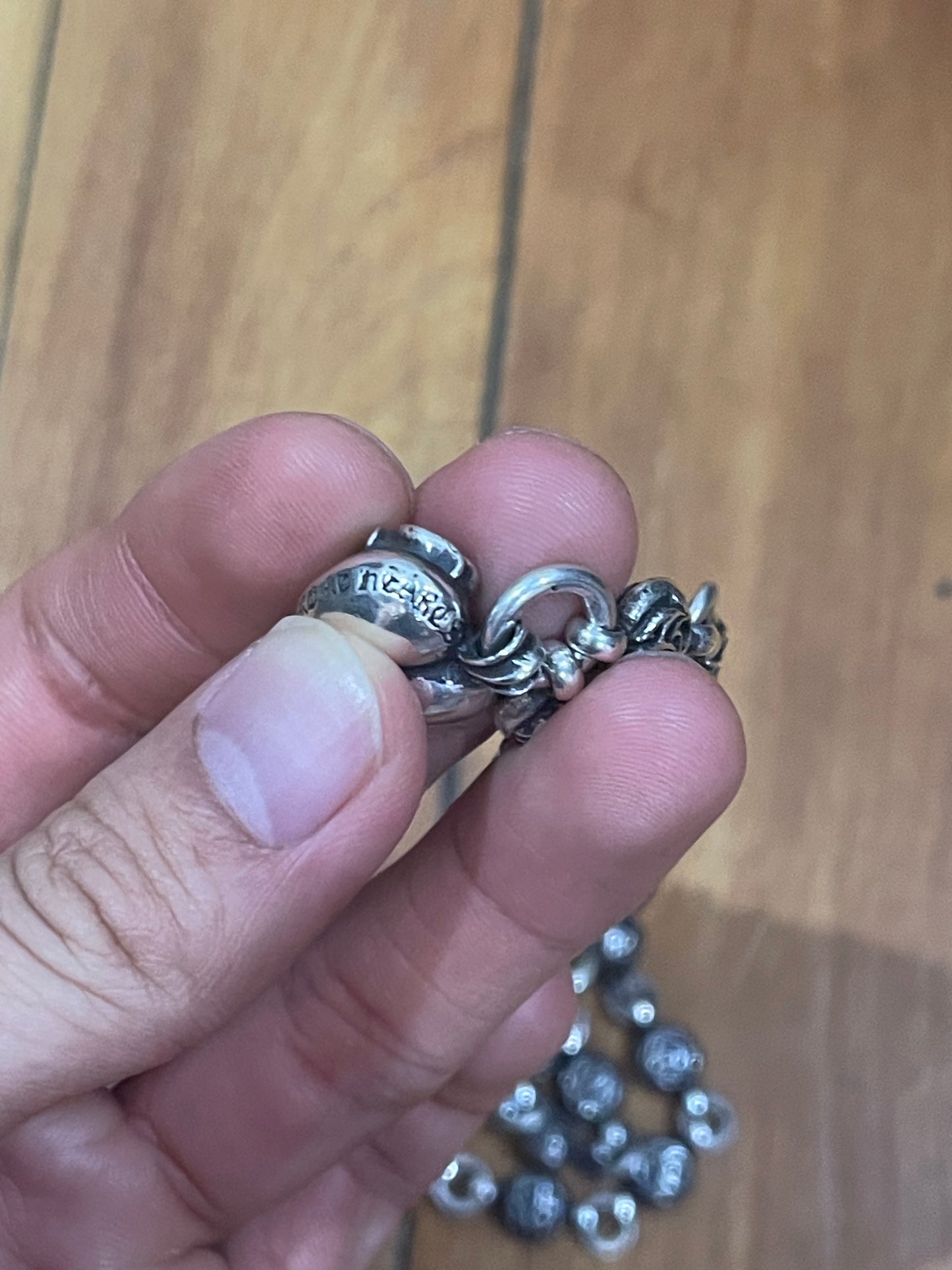 Chrome hearts Celtic ball heart pendant necklace