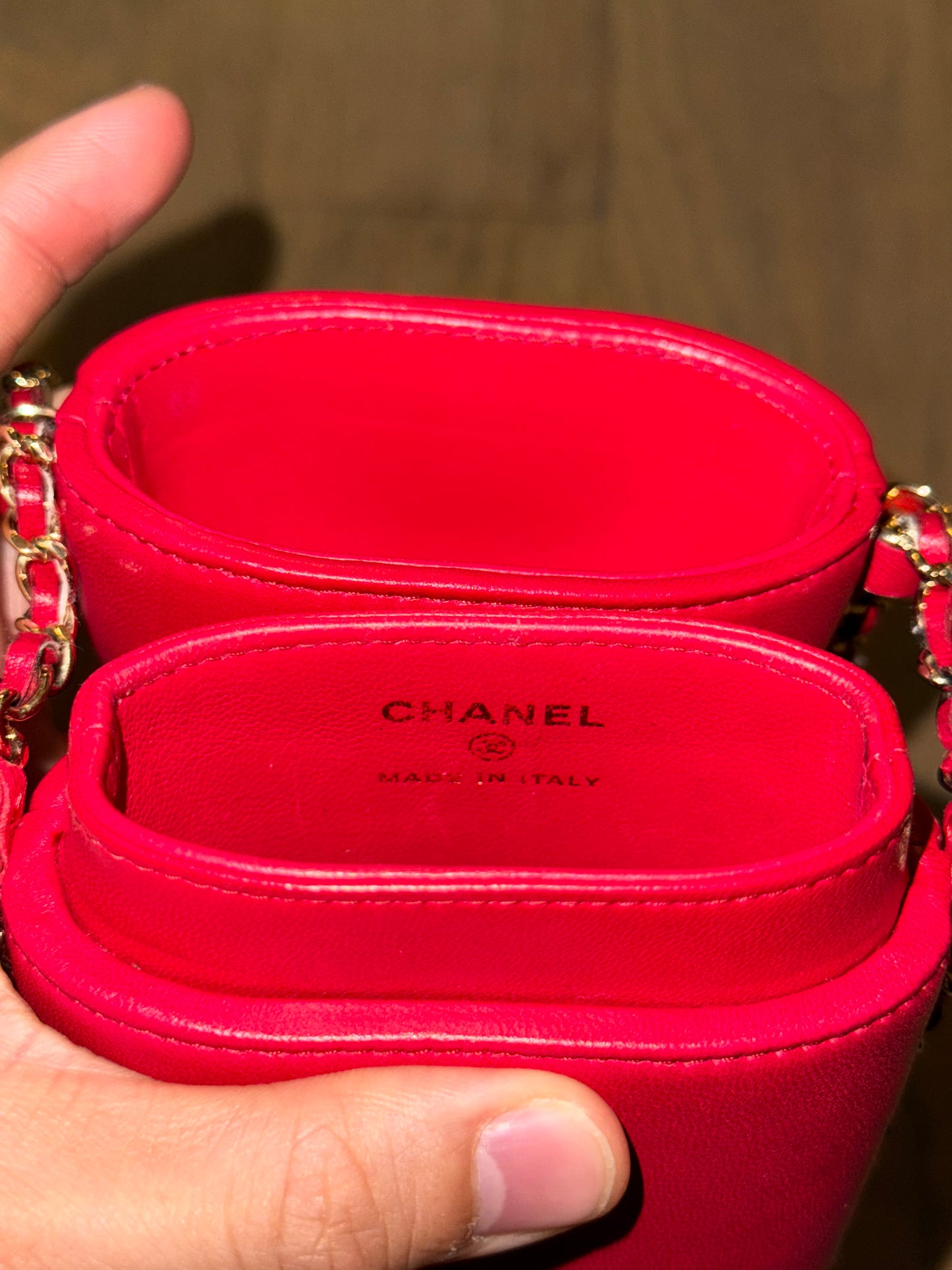 Chanel Mattelesse all over chain phone holder bag