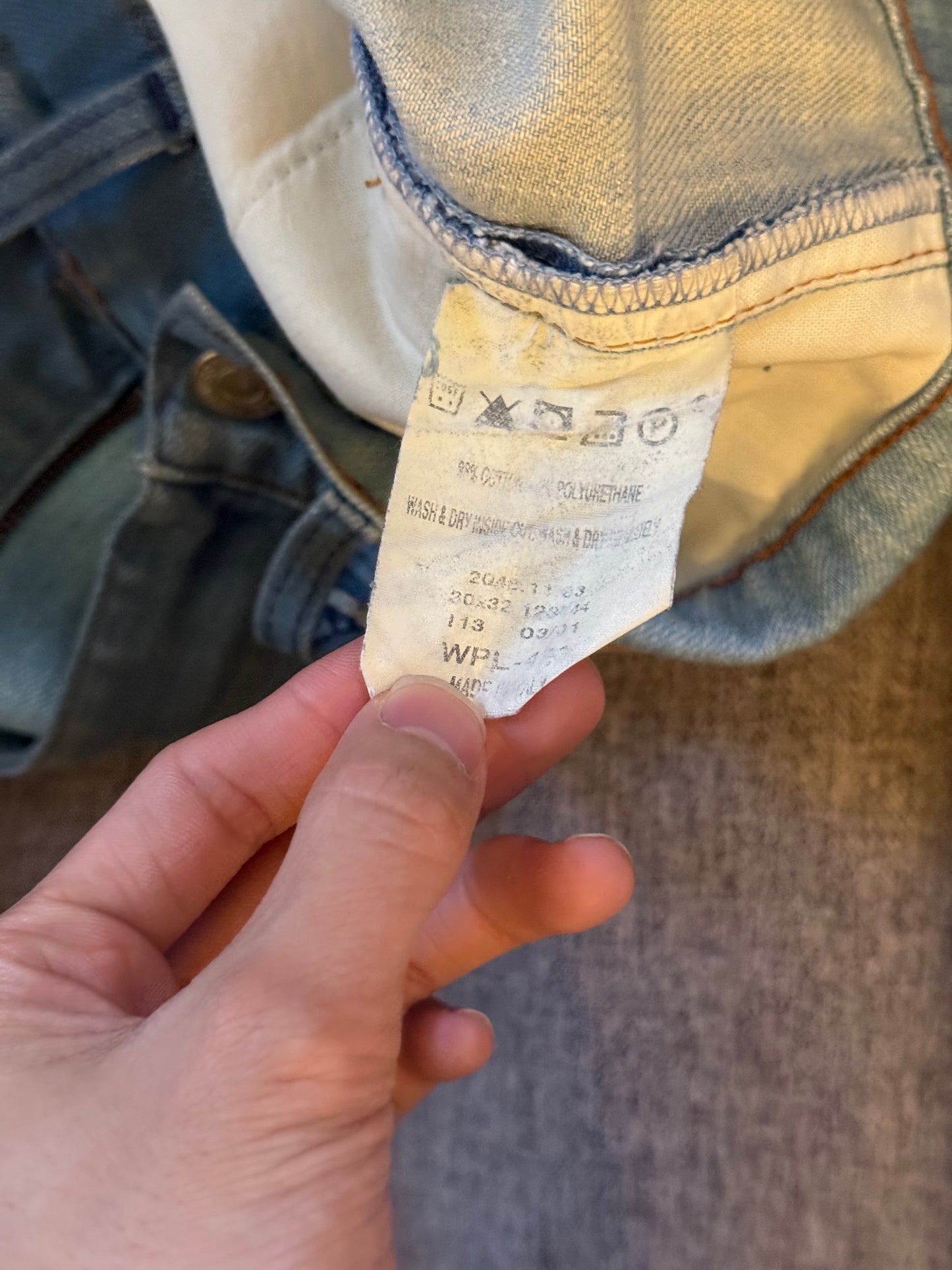 Levis engineer twisted seam bleach pants skoloct patches