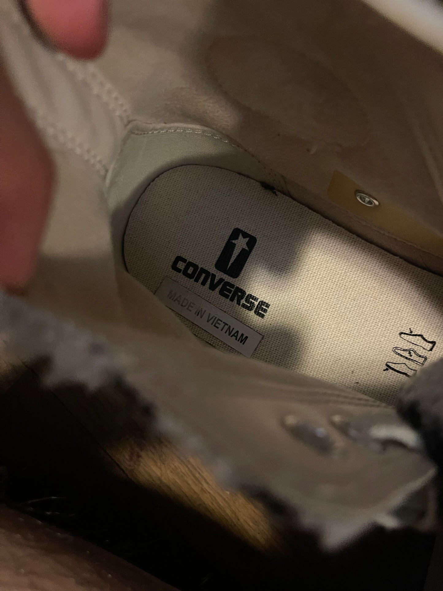 Rick Owens converse shearling weapons