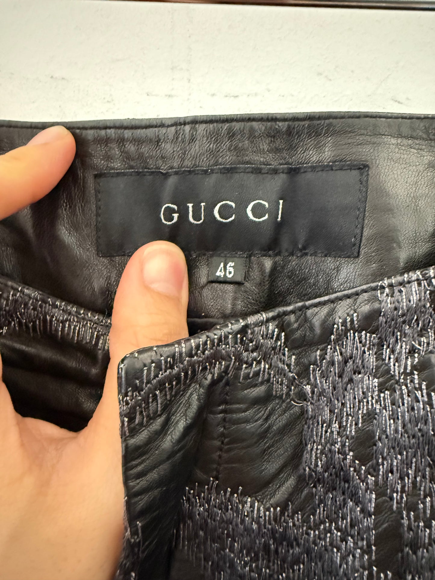 Gucci ss00 embroidered pants