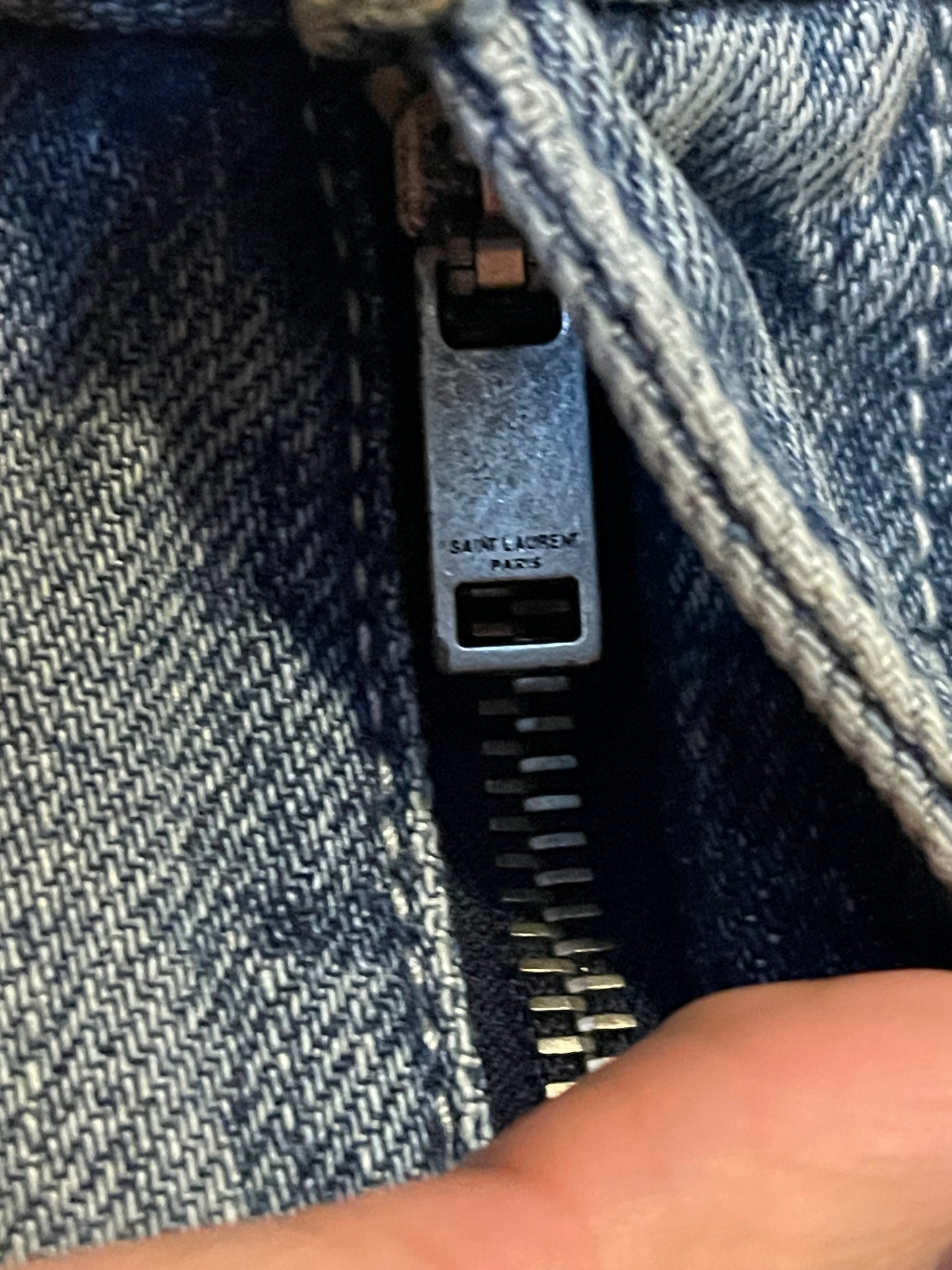 Saint Laurent SS20 heavily repaired shorts