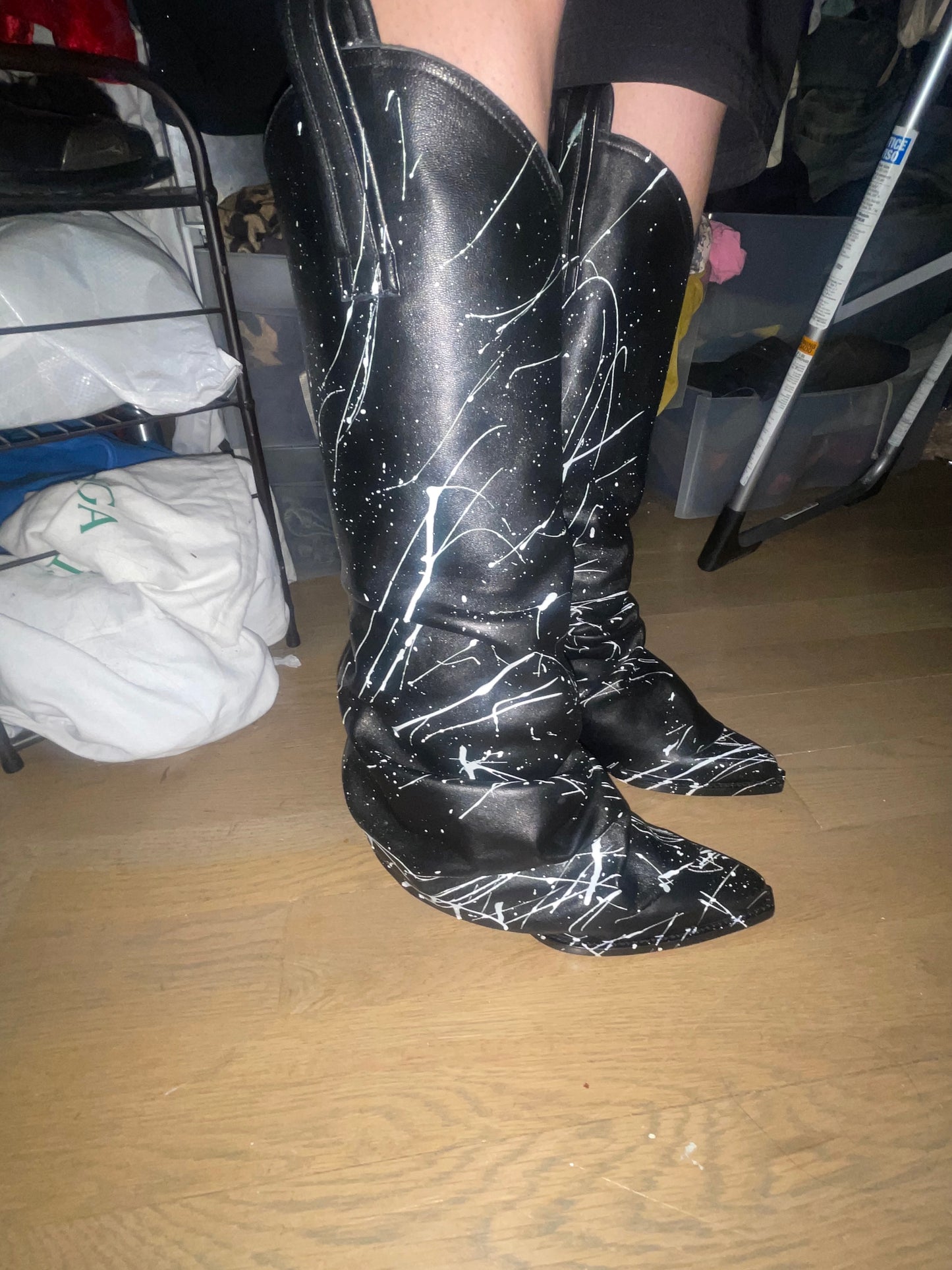 R13 sleeve cowboy boots