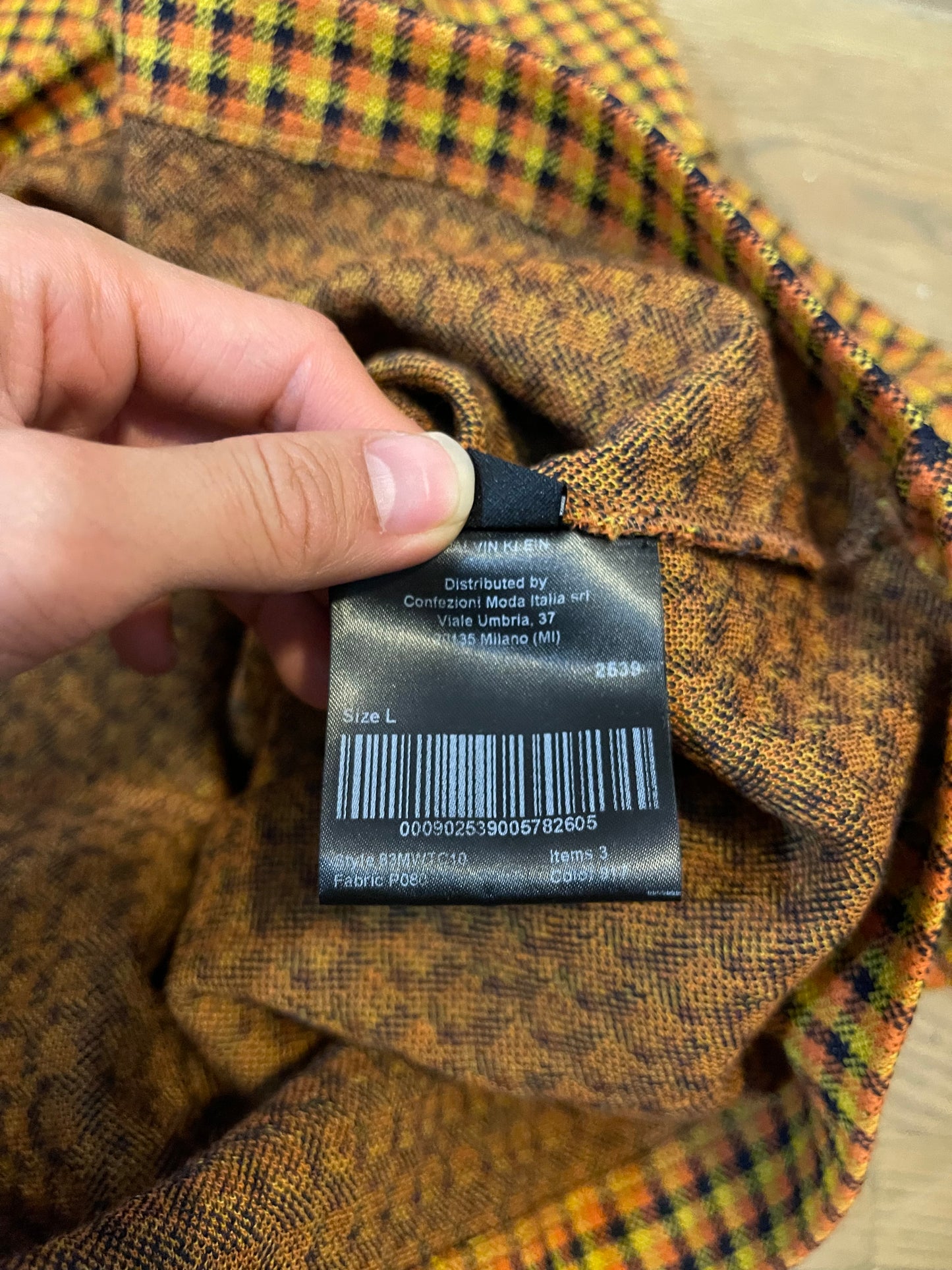 Calvin Klein 205W39Nyc plaid turtleneck long sleeve
