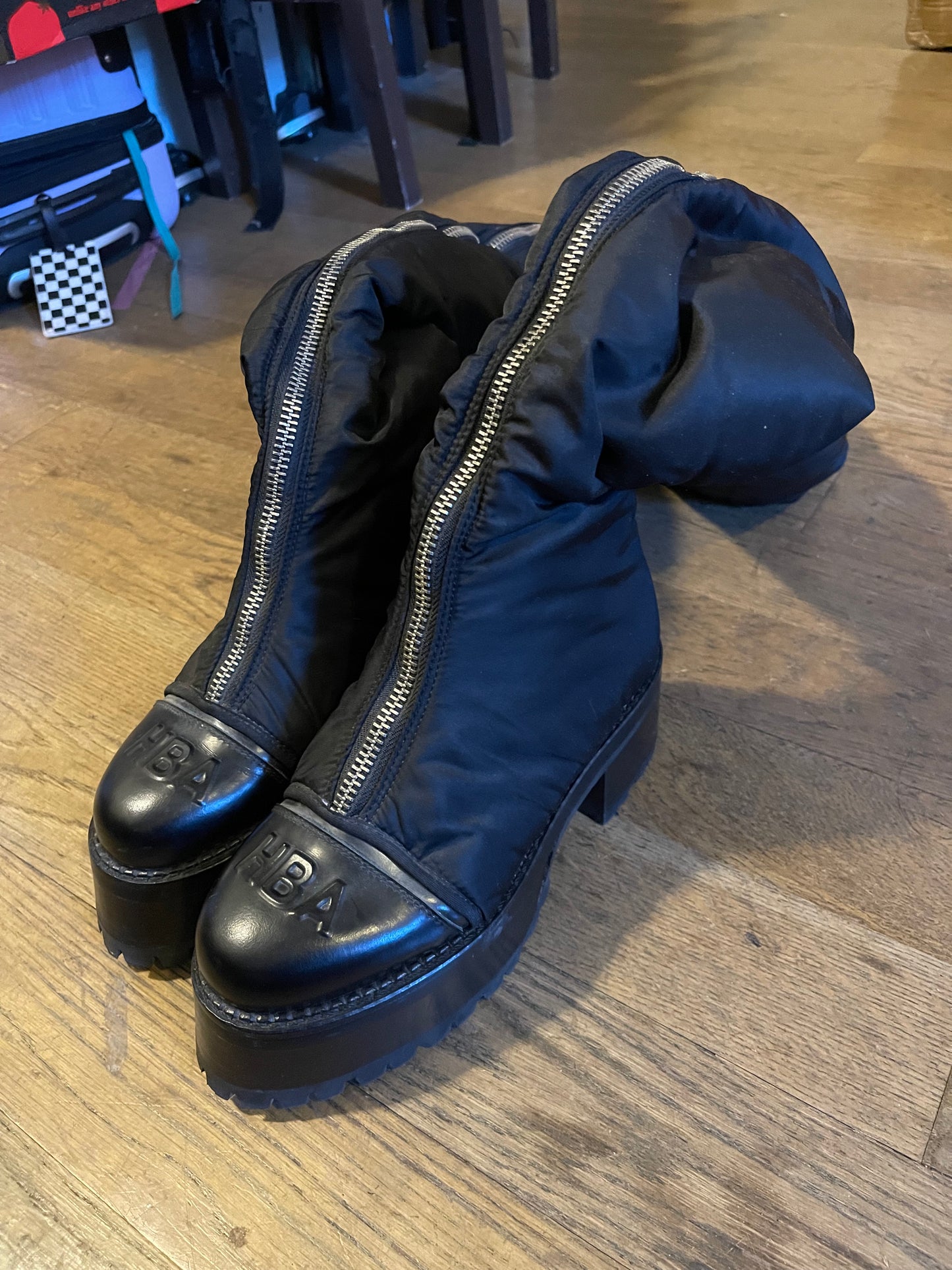 Hood by air thigh high centaur boots
