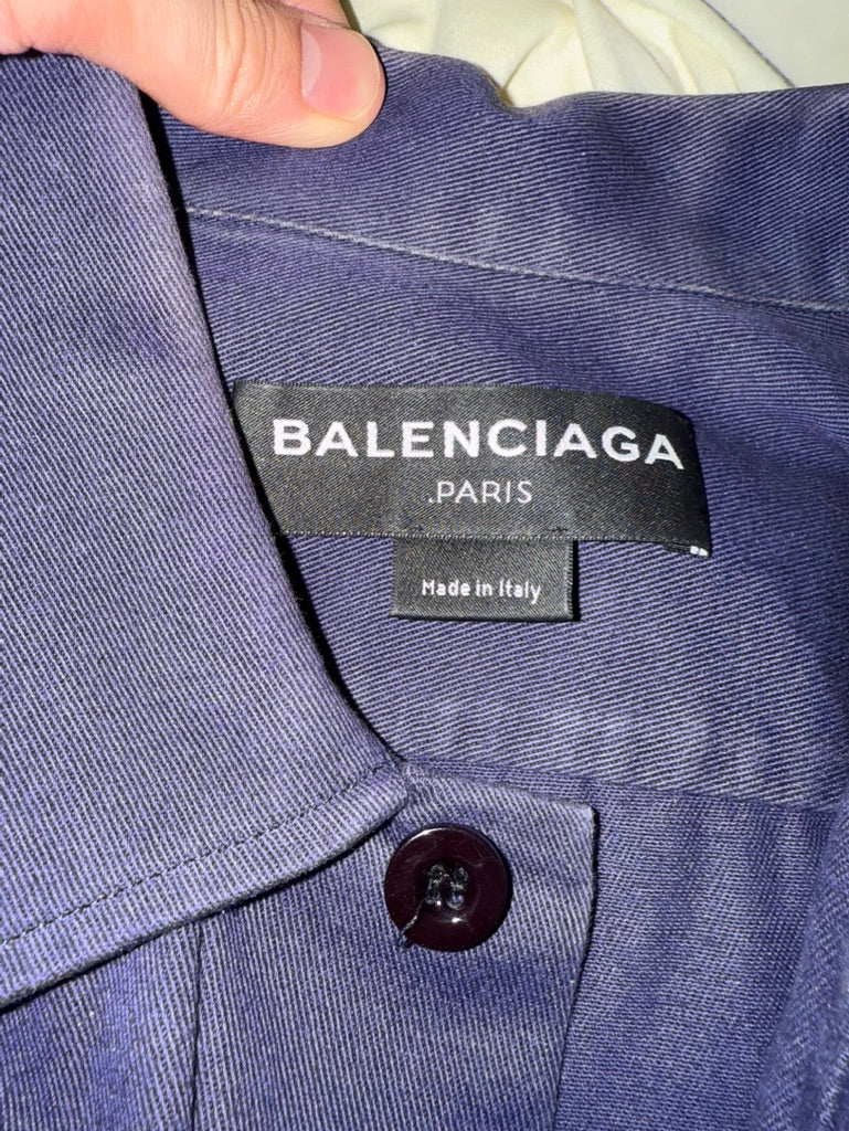 Balenciag SS17 Purple military shirt