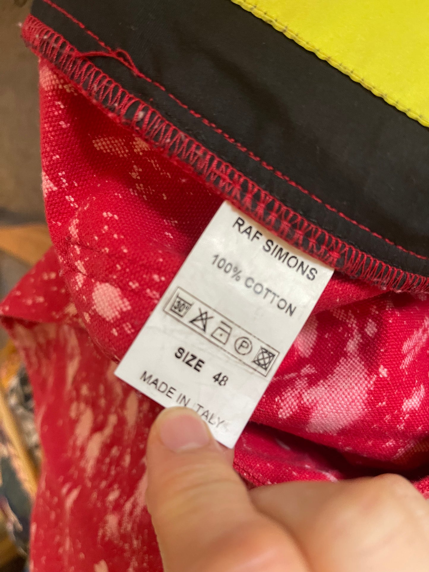 Raf Simons aw14 sterling ruby bleached pants