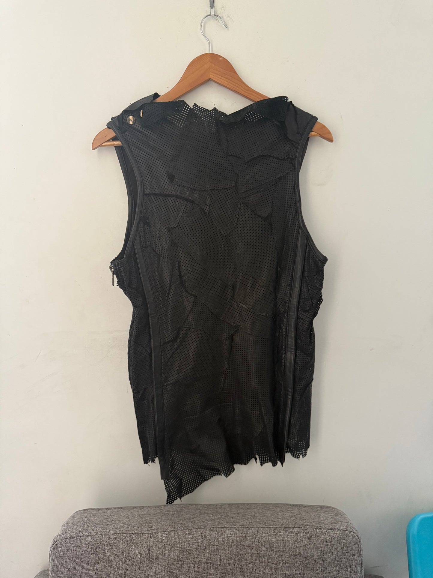 Yasuyuki Ishii 1/1 Harvey Davidson deconstruct leather vest