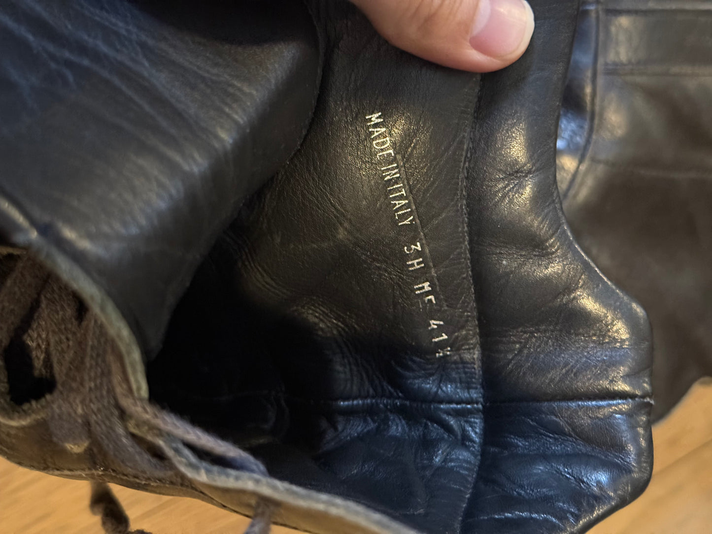 Dior Homme luster 03AW boxing shoes