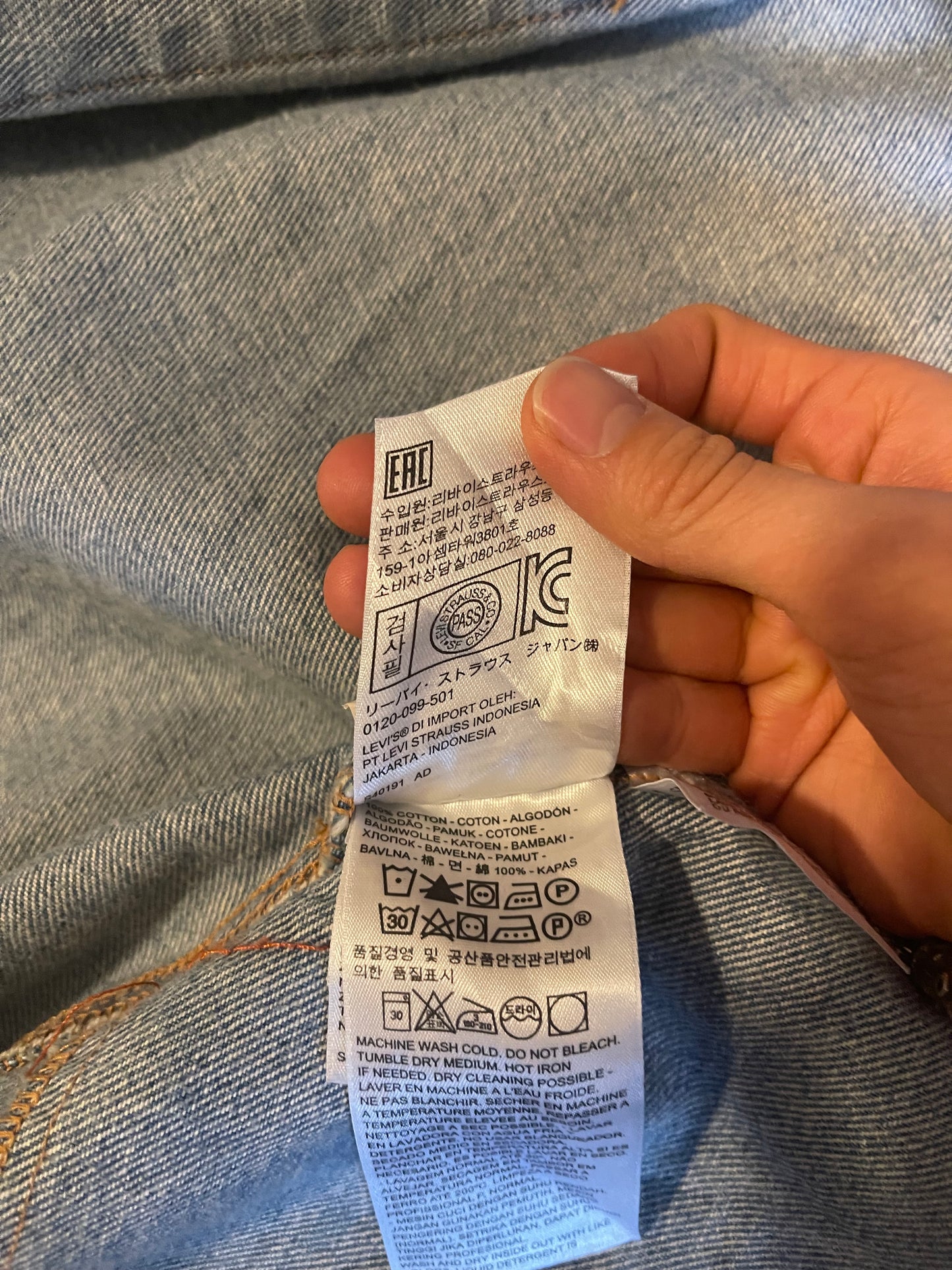 Vetements X Levi’s denim aw18 jacket