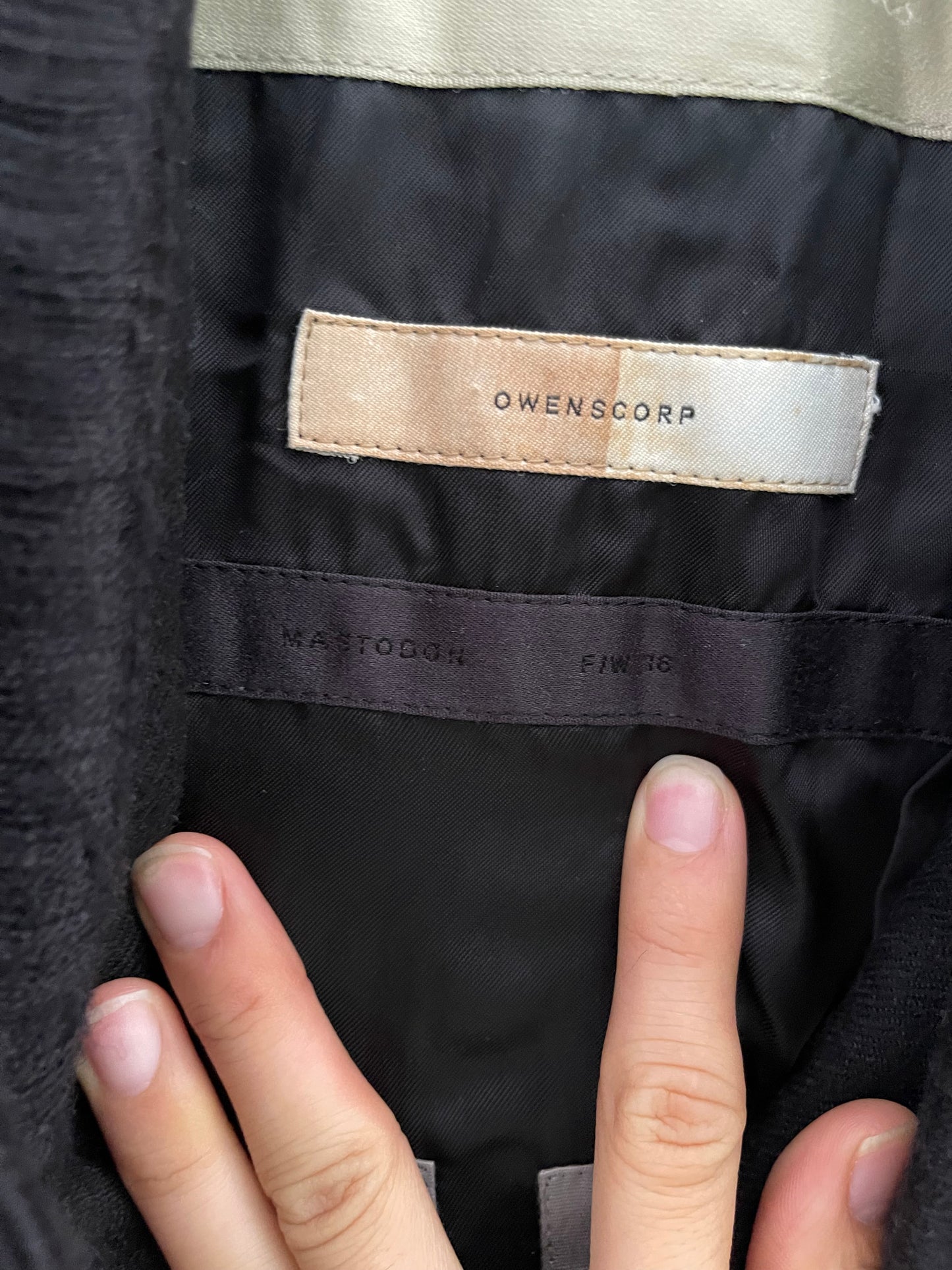 Rick Owens AW16 vomit embroidered coat