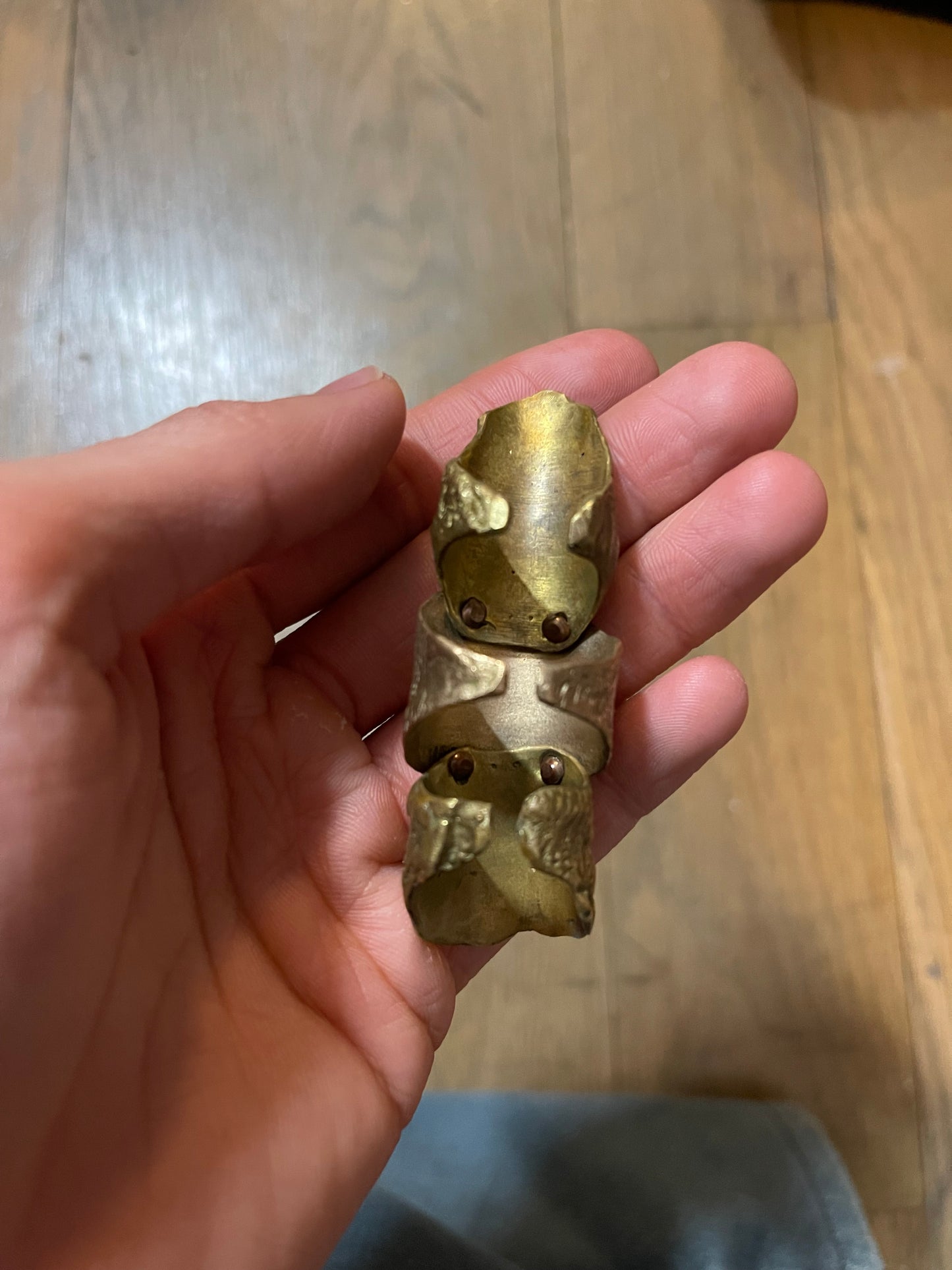 Rick Owens bronze armor hun ring